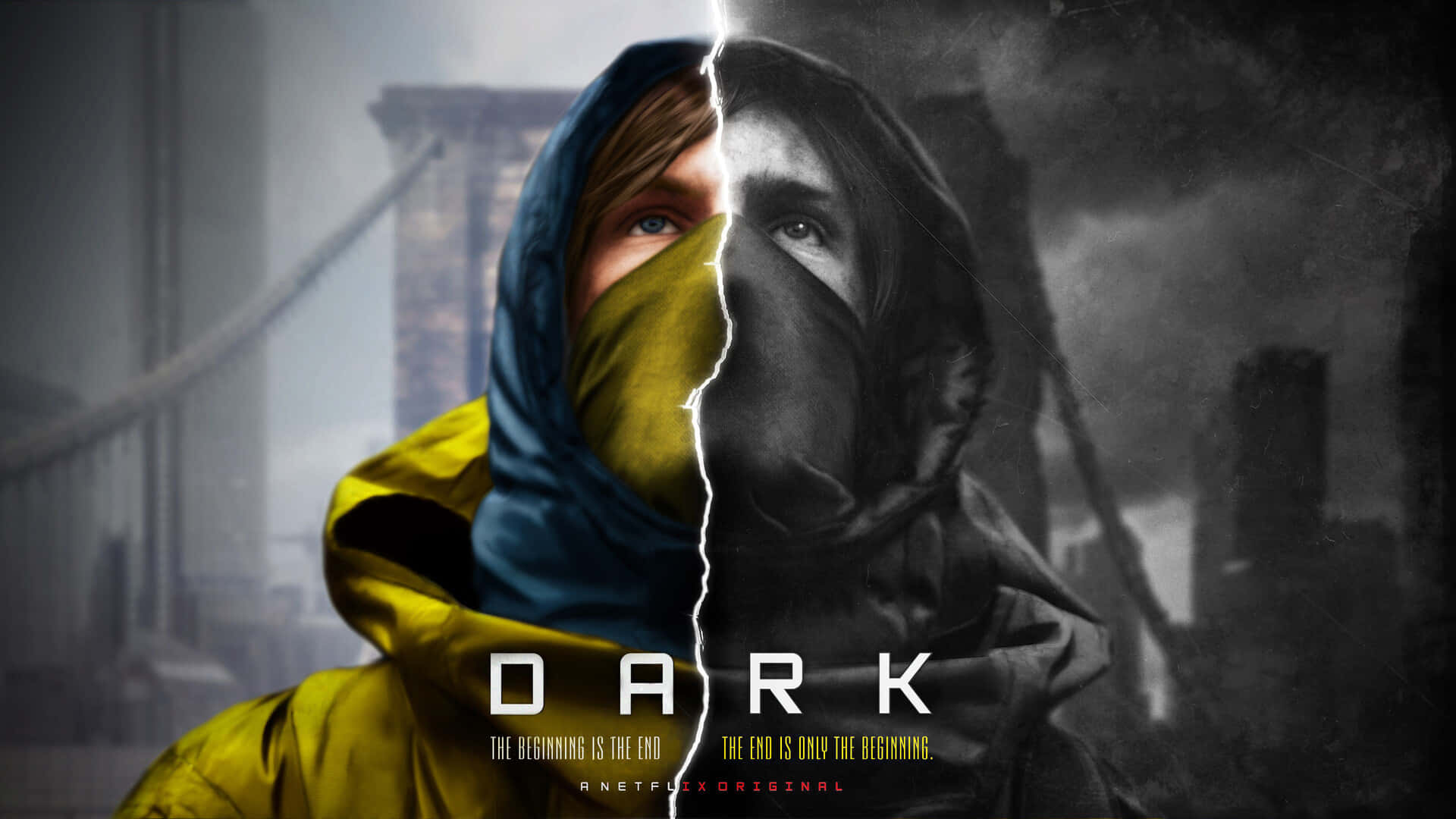 Póster Dividido de Dark, Serie Original de Netflix Fondos de pantalla