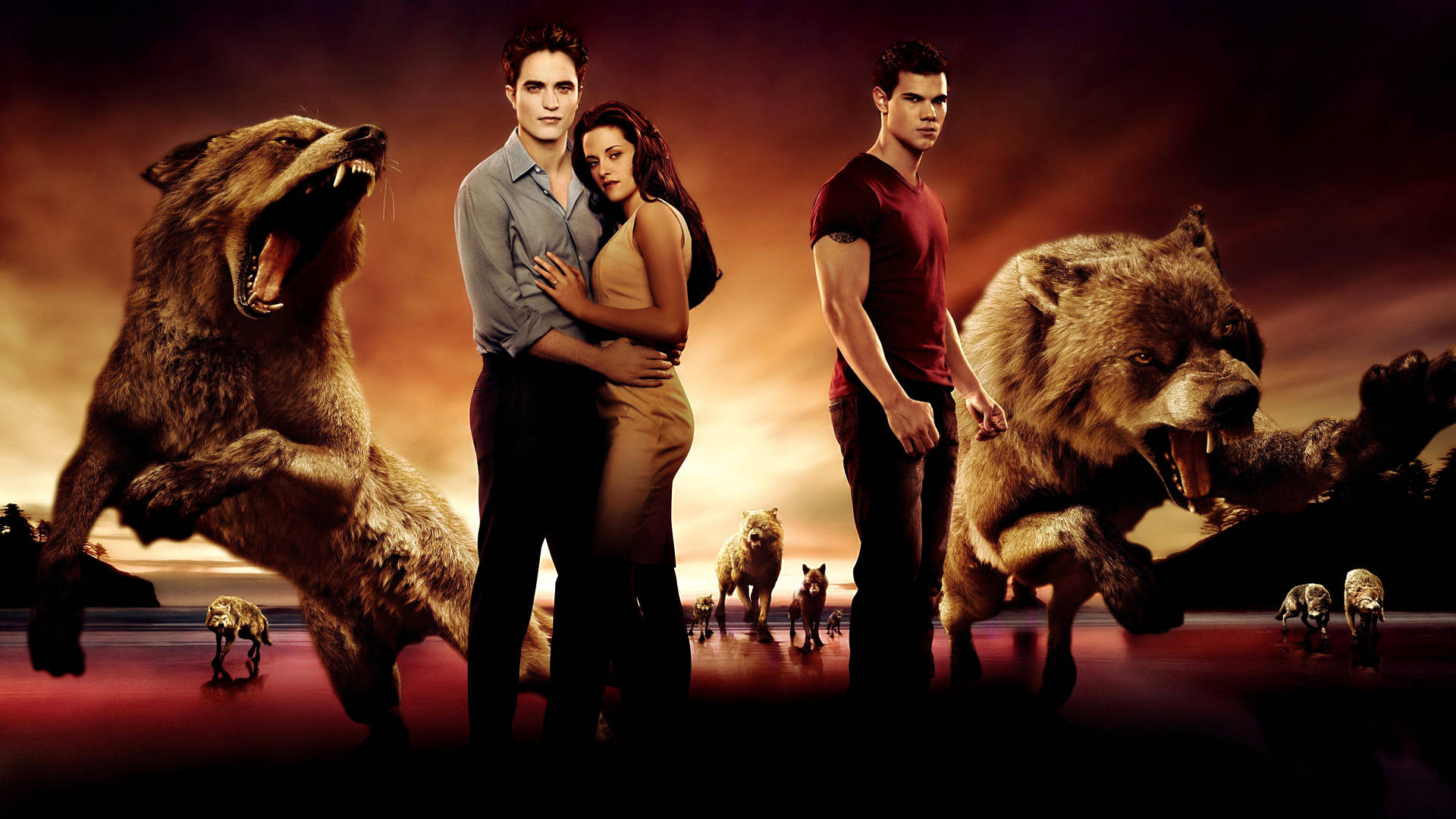 Póster emocionante de la saga Crepúsculo Fondos de pantalla