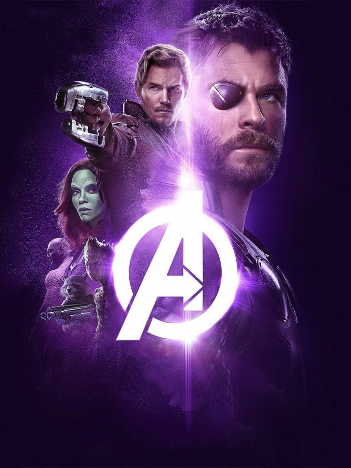 Póster genial de los Vengadores con Thor y los Guardianes Fondos de pantalla