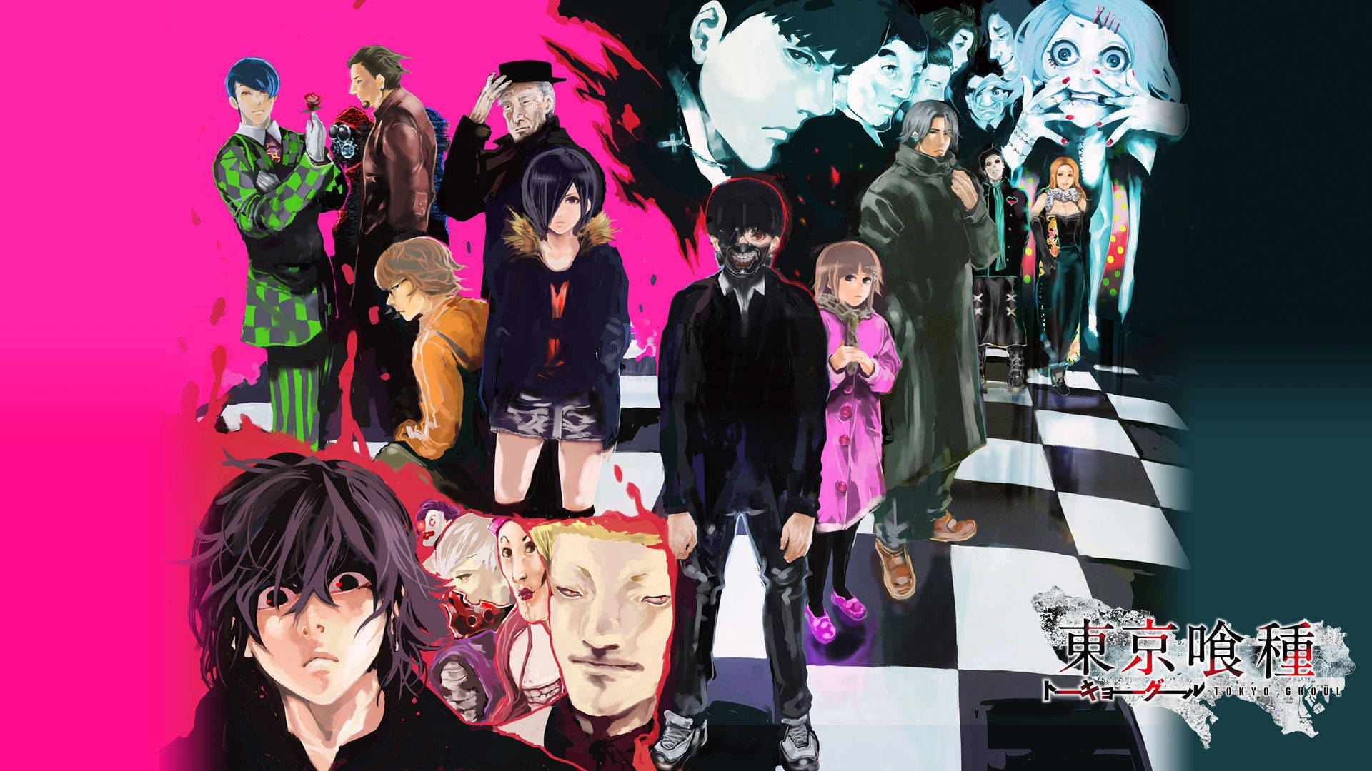Póster Genial de Personajes de Tokyo Ghoul Fondos de pantalla