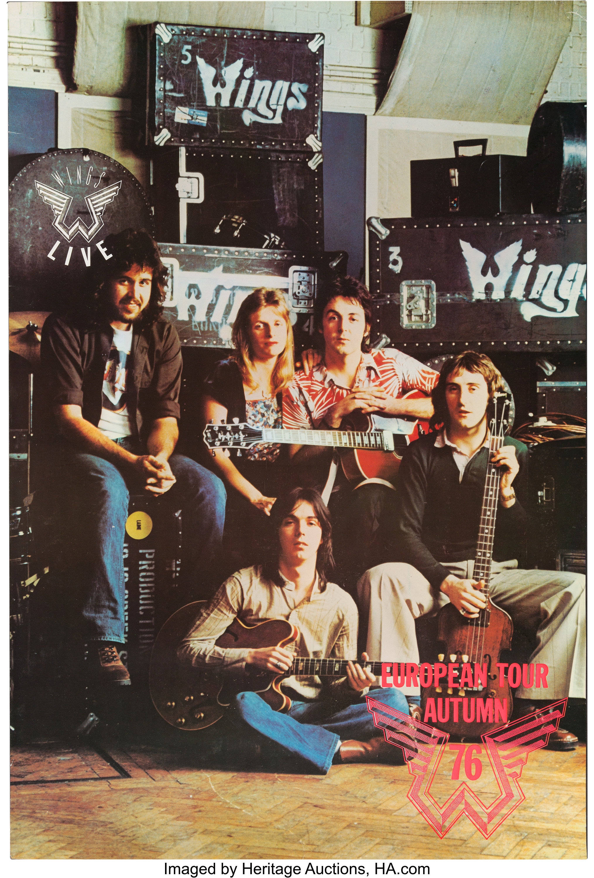 Póster Promocional de la Gira de Paul McCartney And Wings Fondos de pantalla