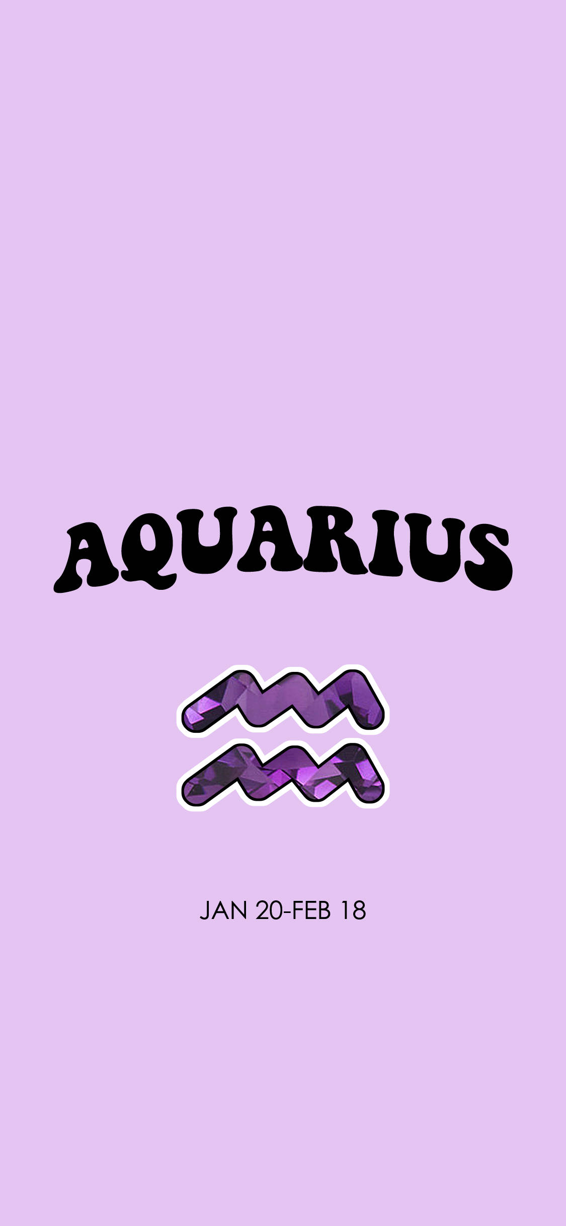 Póster Púrpura del Zodiaco Acuario Fondos de pantalla
