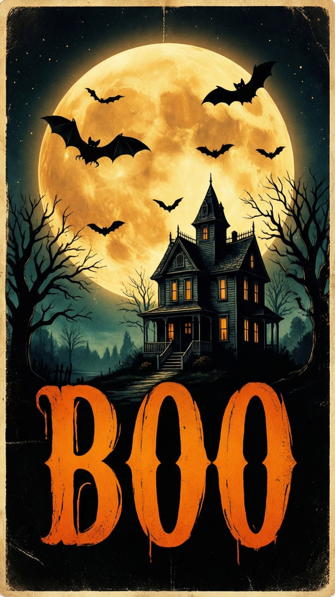Póster Vintage de Halloween Fondos de pantalla