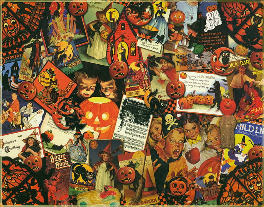 Póster vintage de Halloween Fondos de pantalla