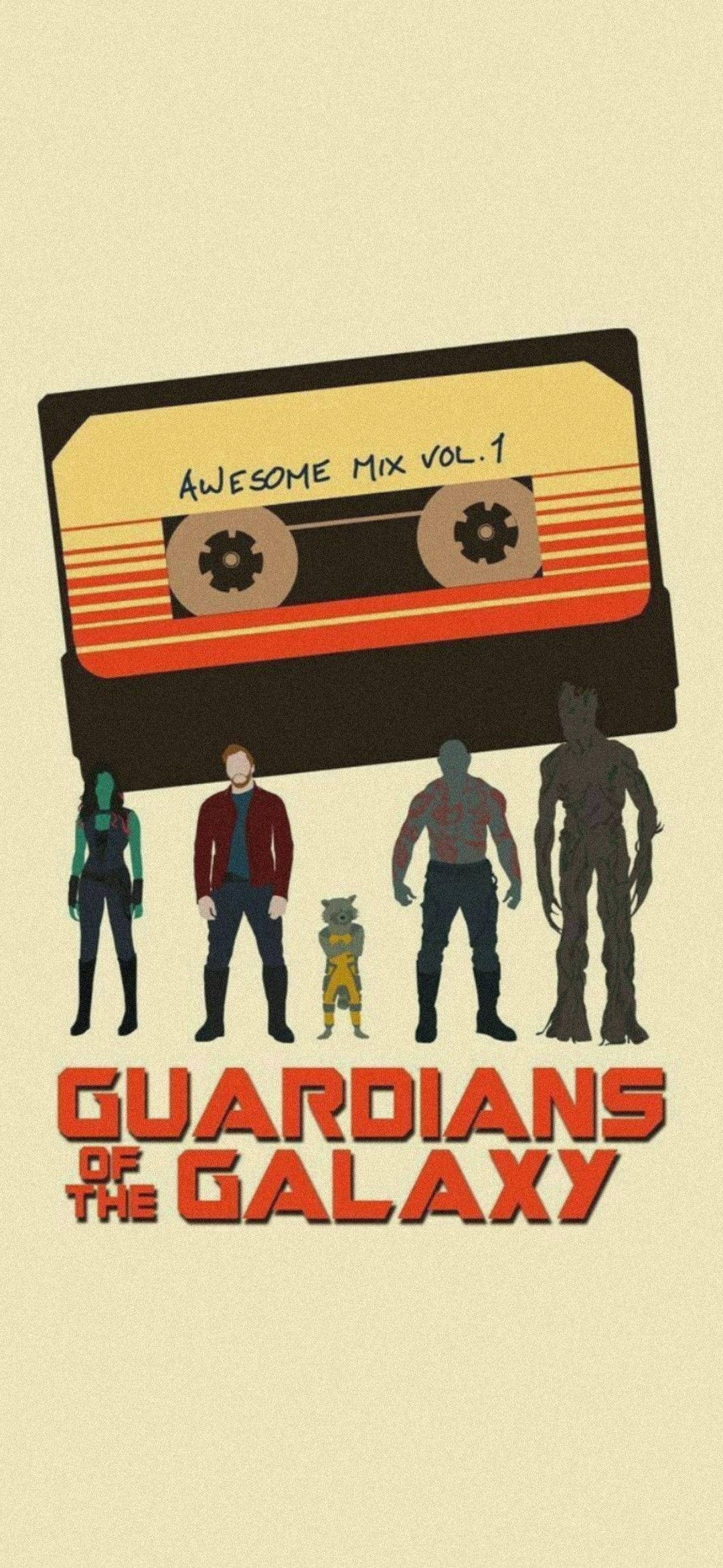 Póster Vintage de Guardianes de la Galaxia en 4K Fondos de pantalla