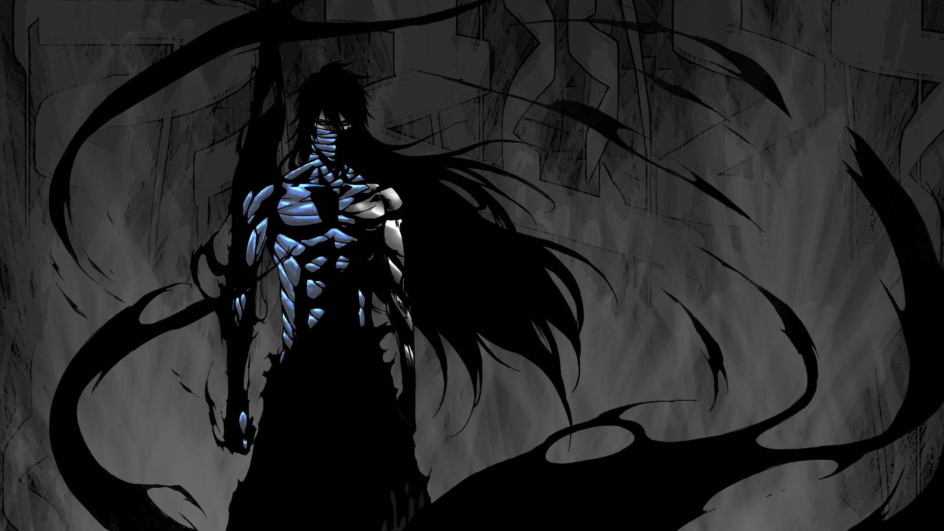 Postura de combate intensa del demonio anime Ichigo Kurosaki Fondos de pantalla