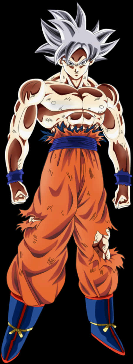 Postura de poder de Goku Ultra Instinto Fondos de pantalla