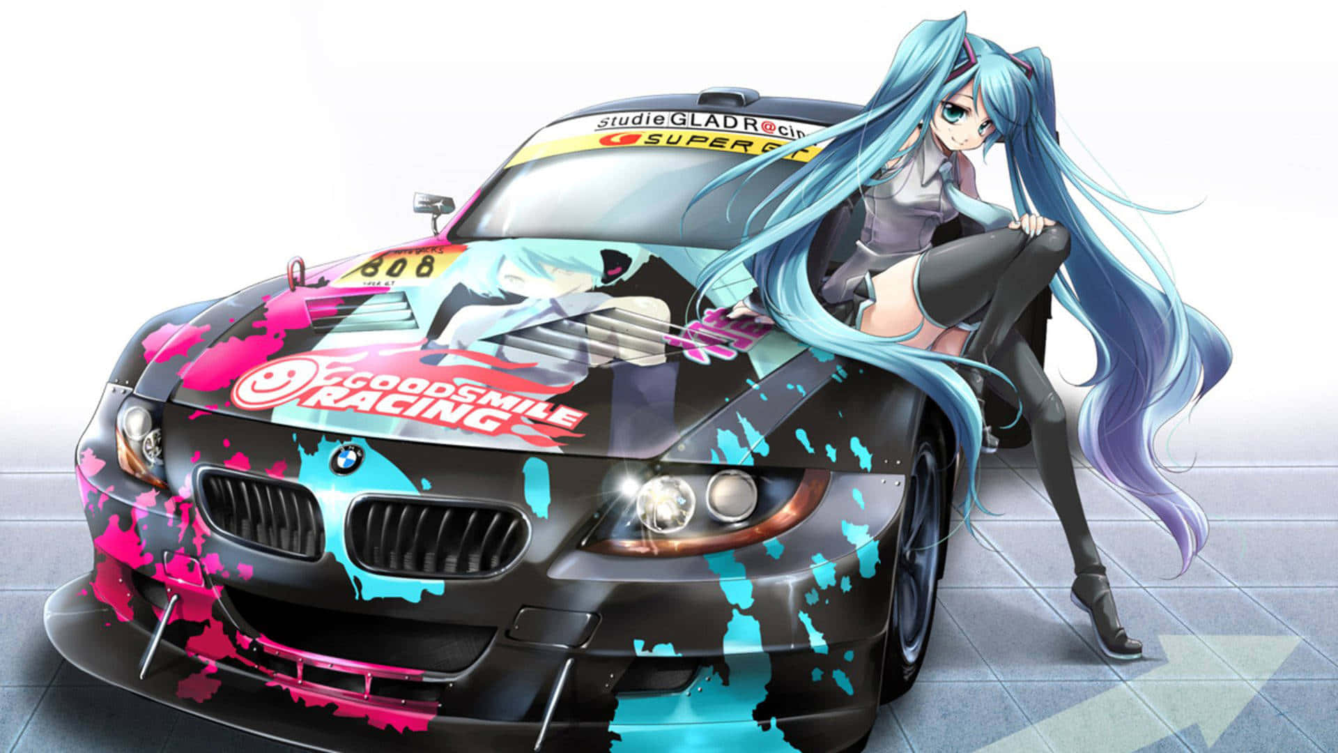 Prepárate para conducir este épico auto anime Fondos de pantalla