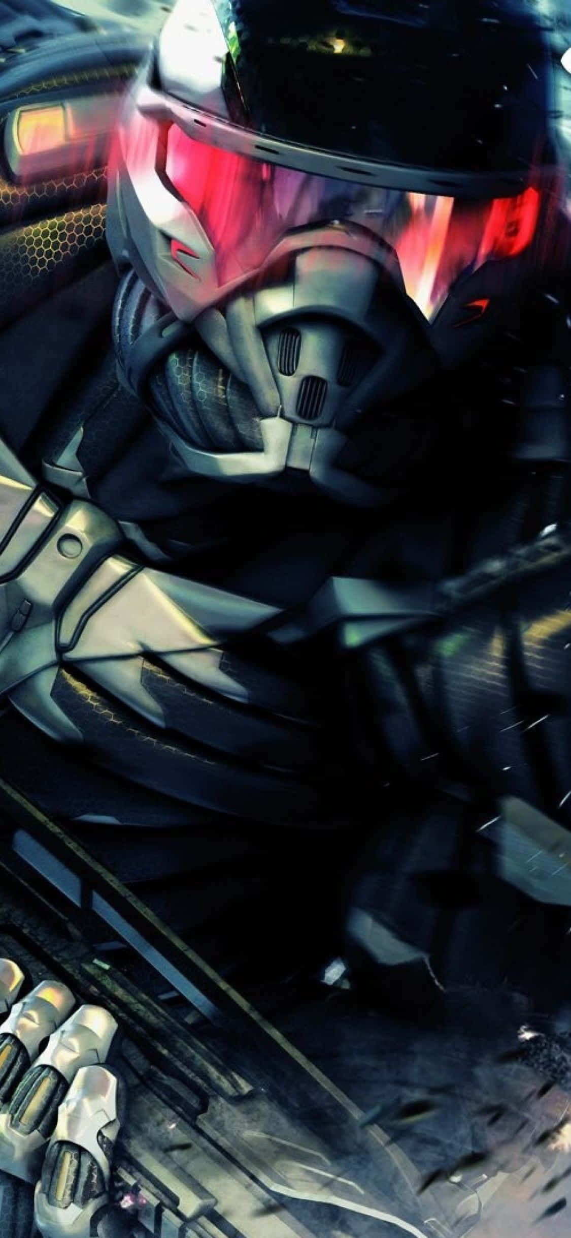 Prepárate para jugar el emocionante juego de Crysis 3 en tu iPhone X Fondos de pantalla