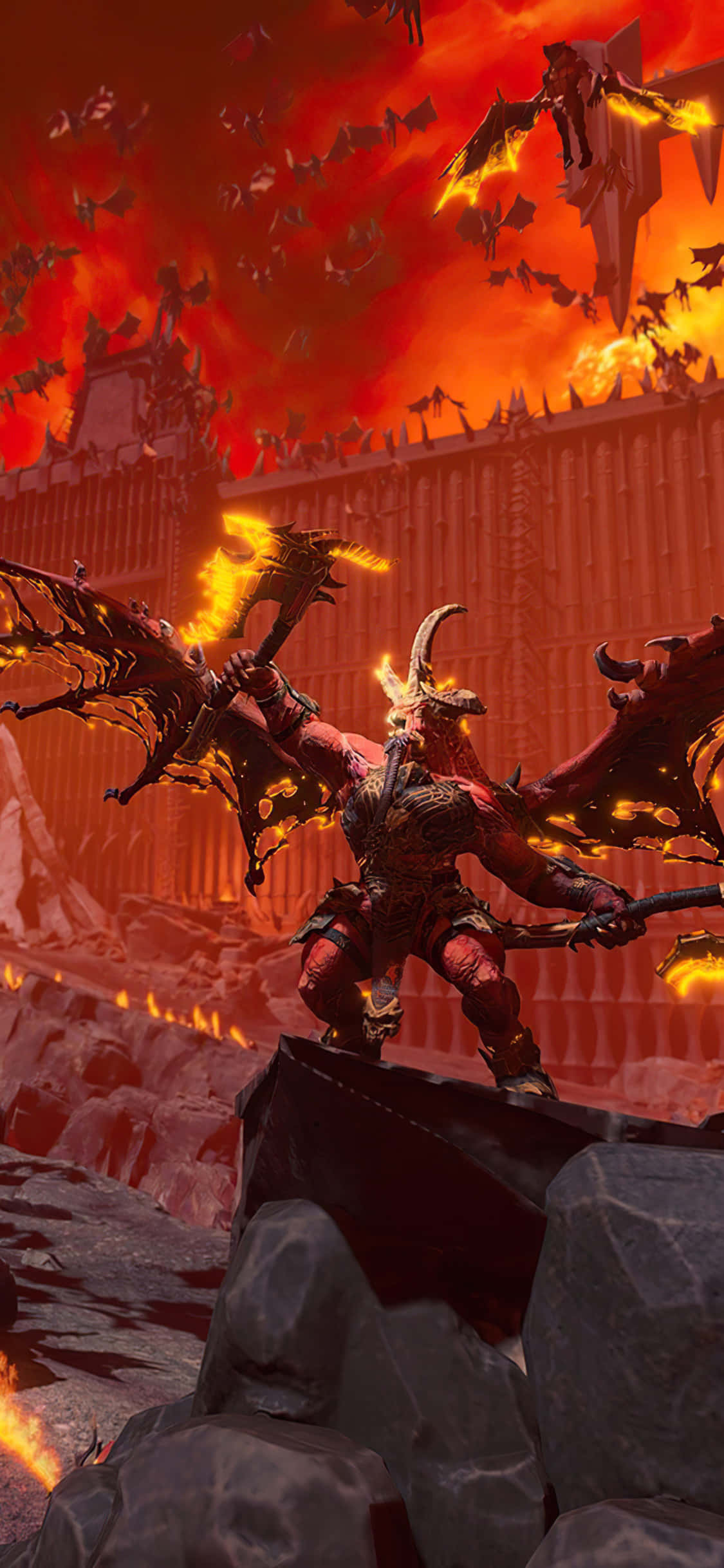 Prepárate para la guerra con Total Warhammer en tu iPhone X Fondos de pantalla