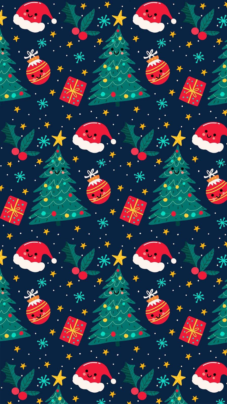 Prepárate para la Temporada Festiva con un Teléfono Navideño Fondos de pantalla