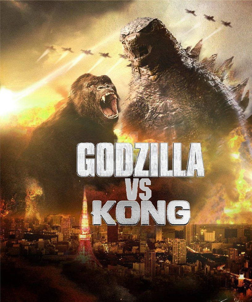 Prepárate para un Enfrentamiento Épico en Godzilla Vs Kong Fondos de pantalla
