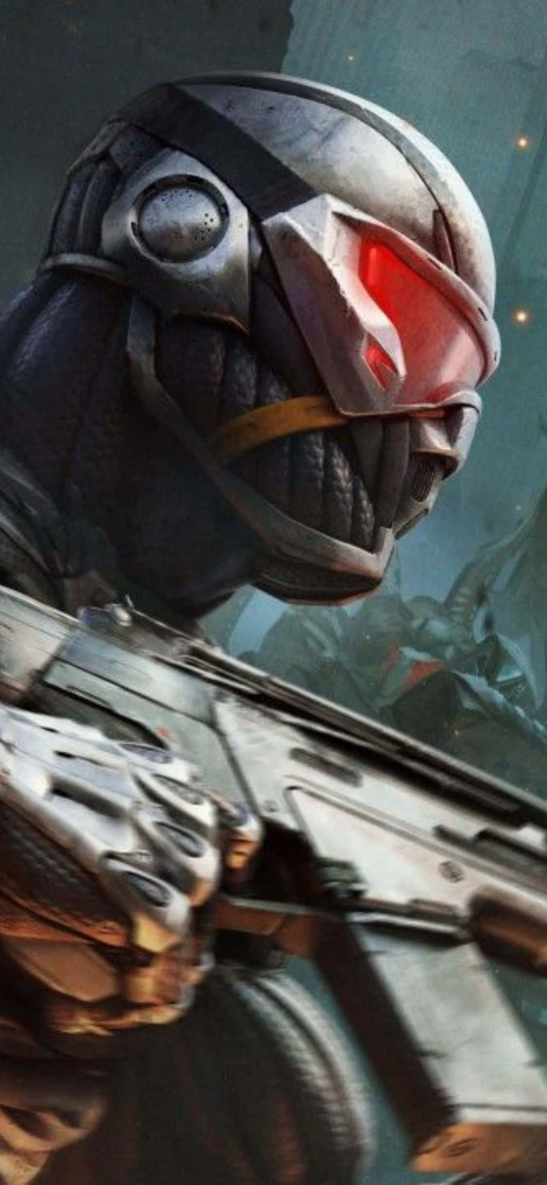 Prepárate para una experiencia de juego intensa con el iPhone X y Crysis 3 Fondos de pantalla