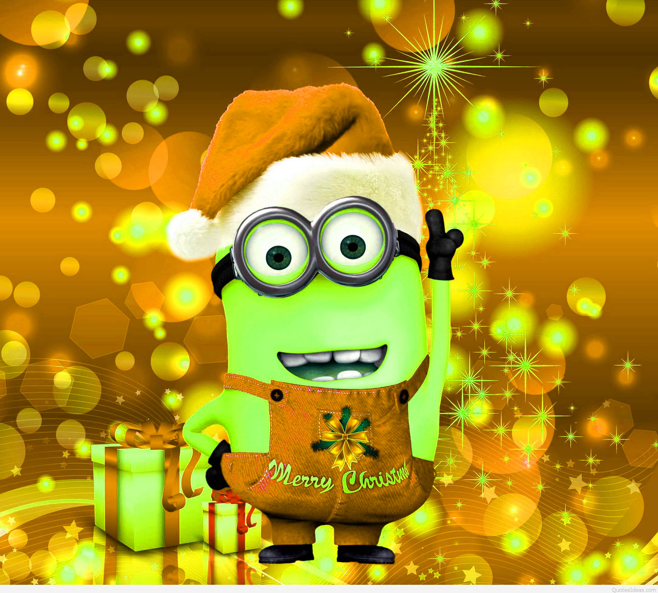 Preppy Minion Verde Navidad Fondos de pantalla