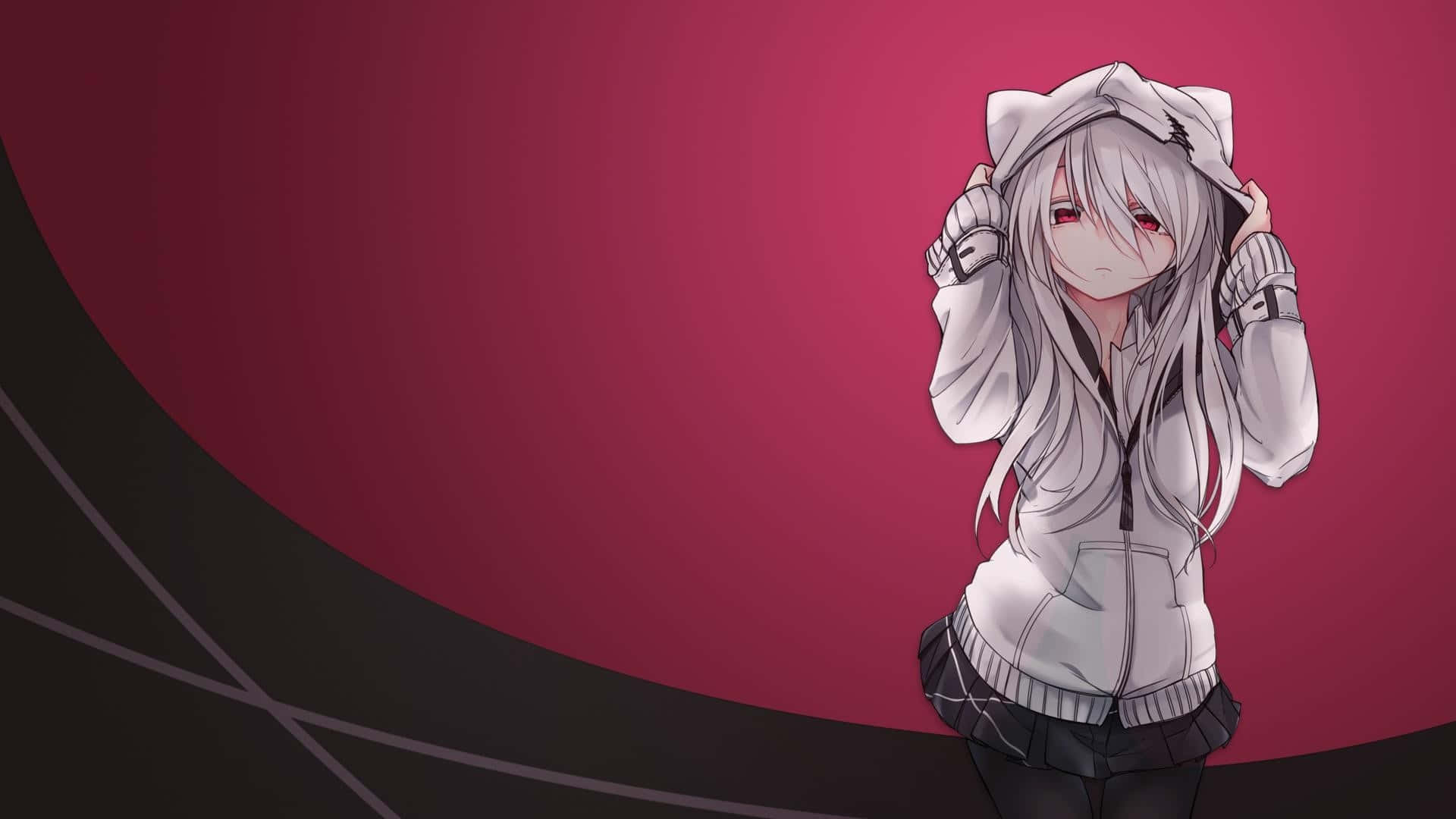 Presentamos el accesorio perfecto de otoño: Sudadera con Chica Anime. Fondos de pantalla