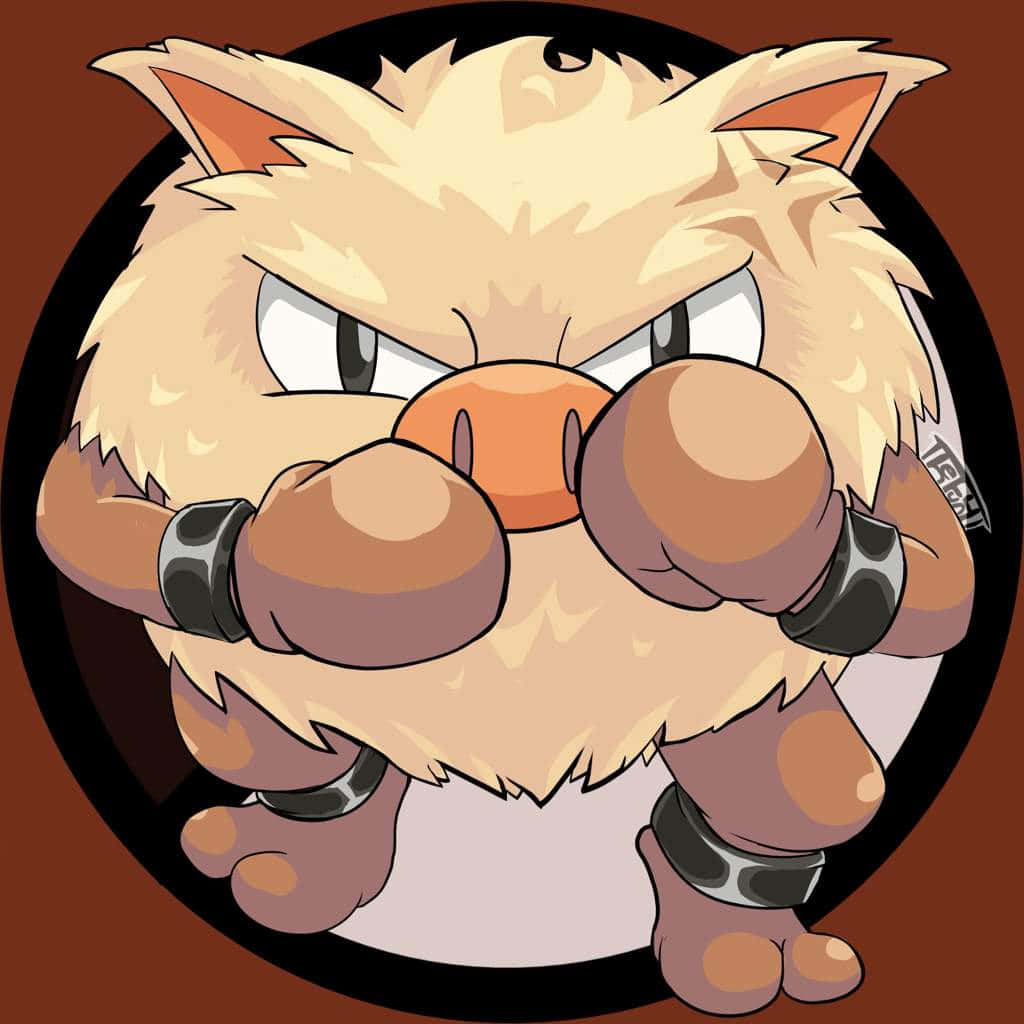 Primeape Pokémon en postura de combate Fondos de pantalla
