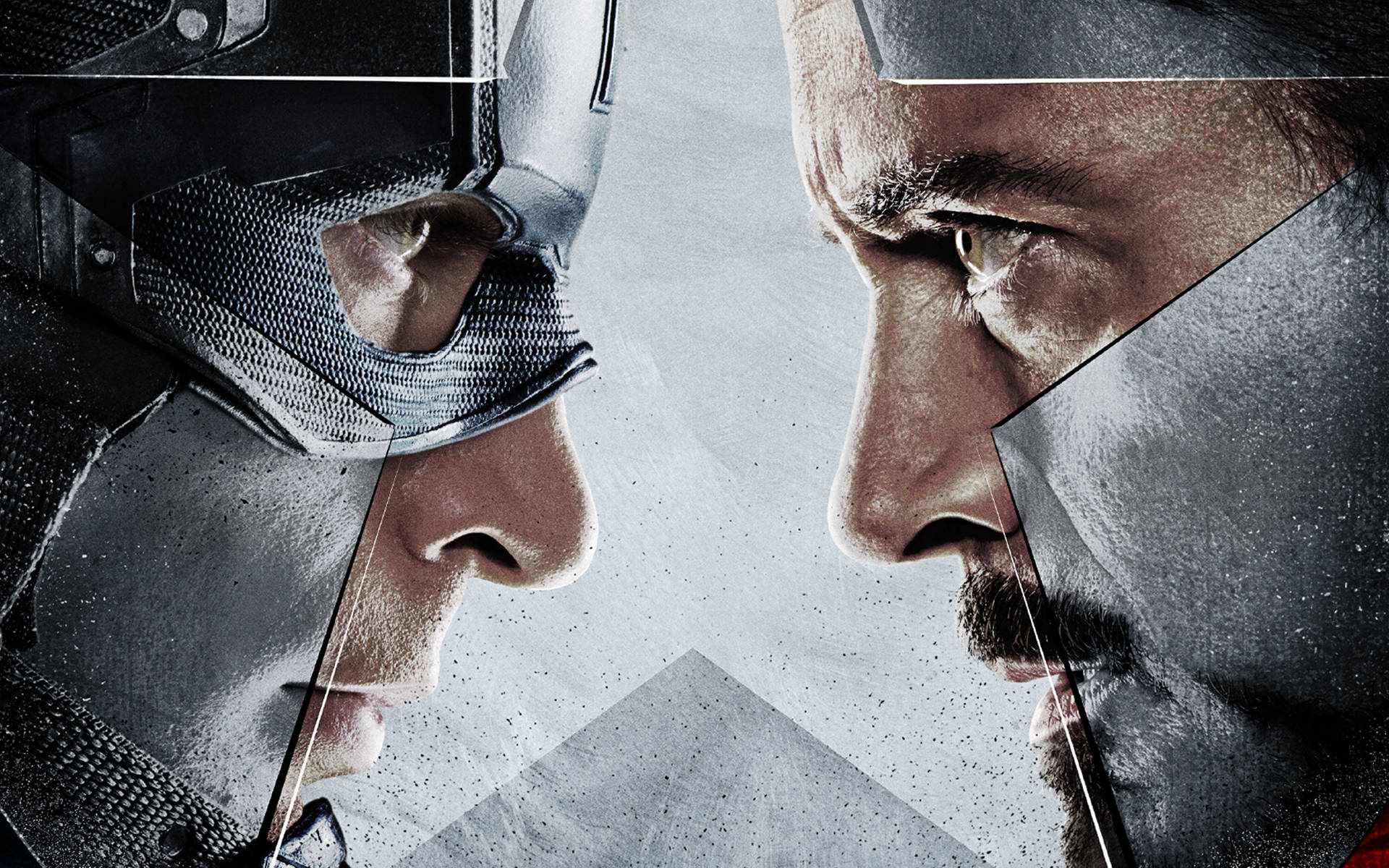 Primer plano cara a cara Capitán América: Civil War Fondos de pantalla