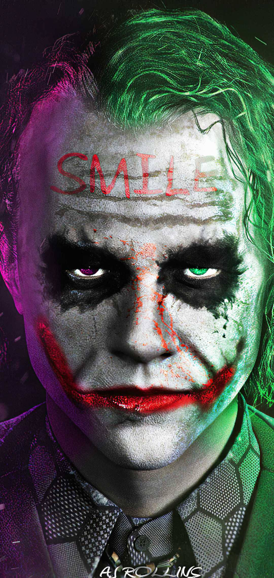 Primer Plano Cara Joker Teléfono Fondos de pantalla