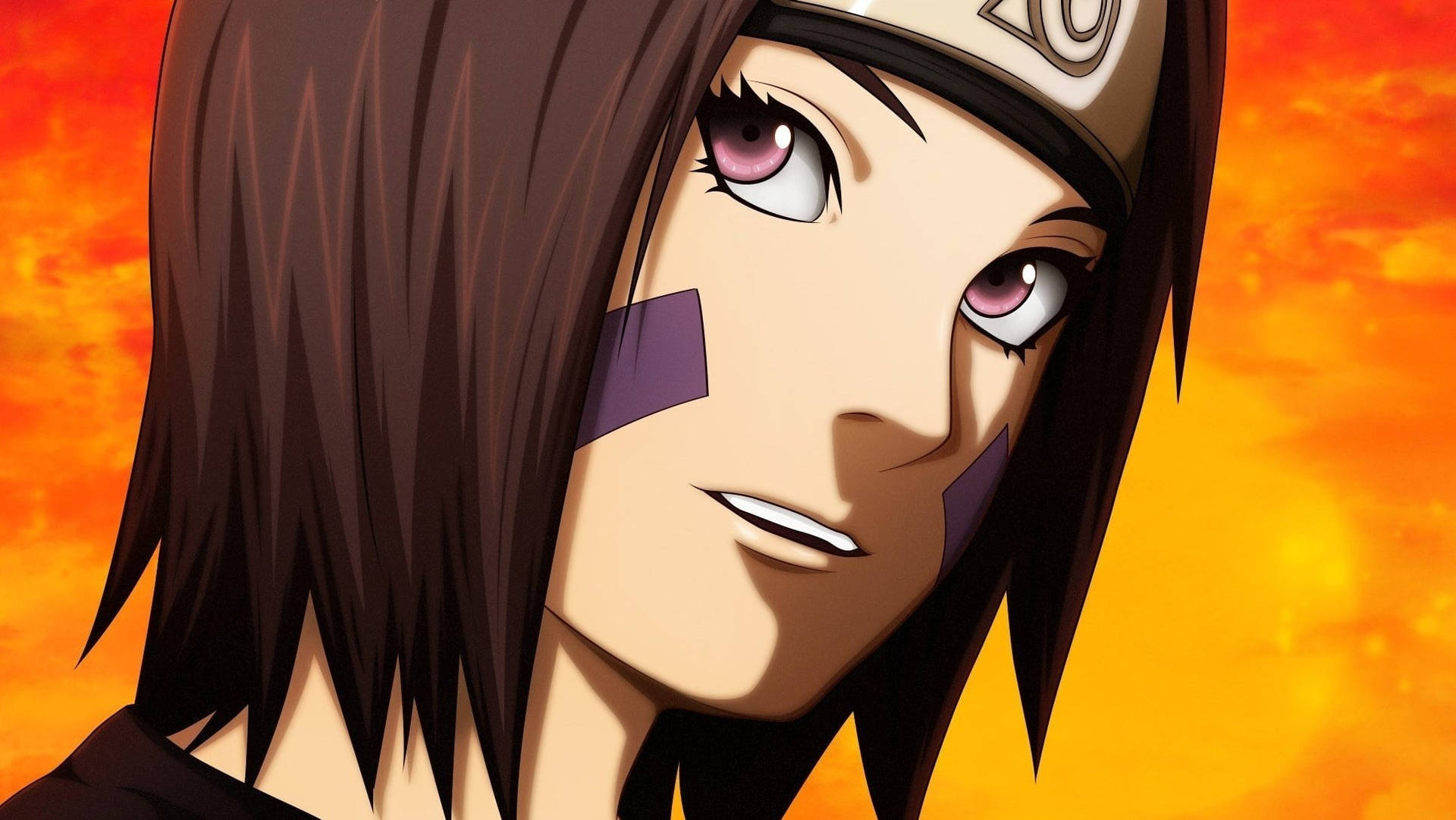 Primer plano de Rin Nohara en Naruto en vivo