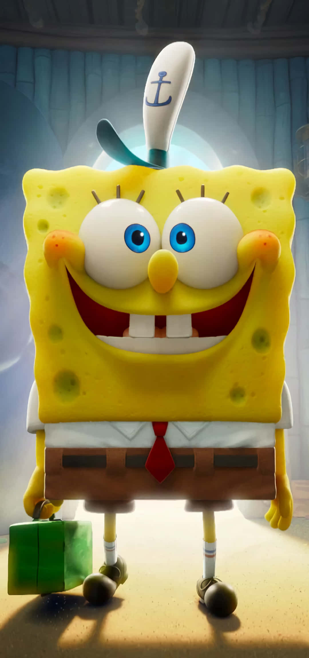 Primer plano de Bob Esponja sonriendo Fondos de pantalla
