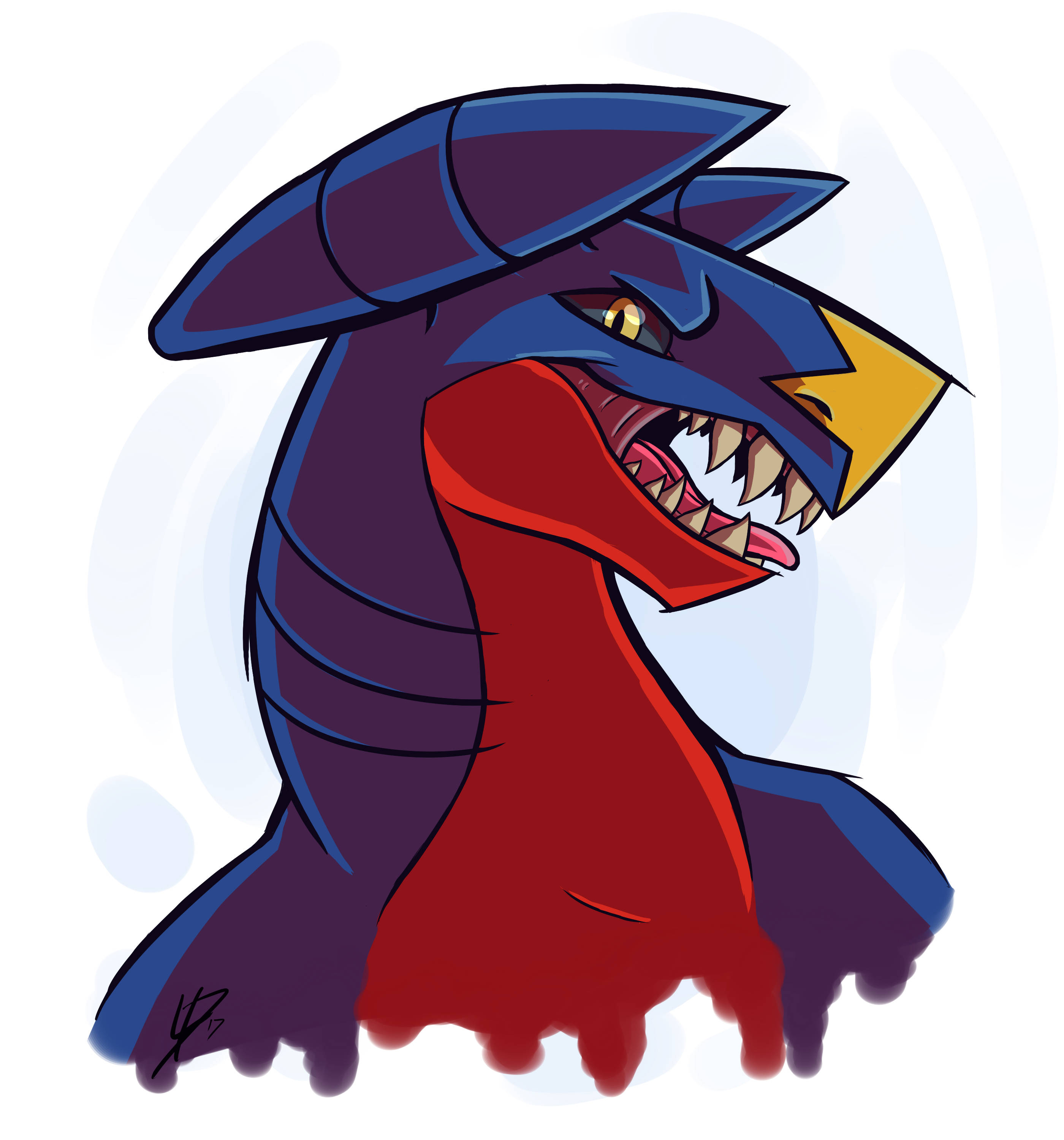 Primer plano de Garchomp fanart Fondos de pantalla