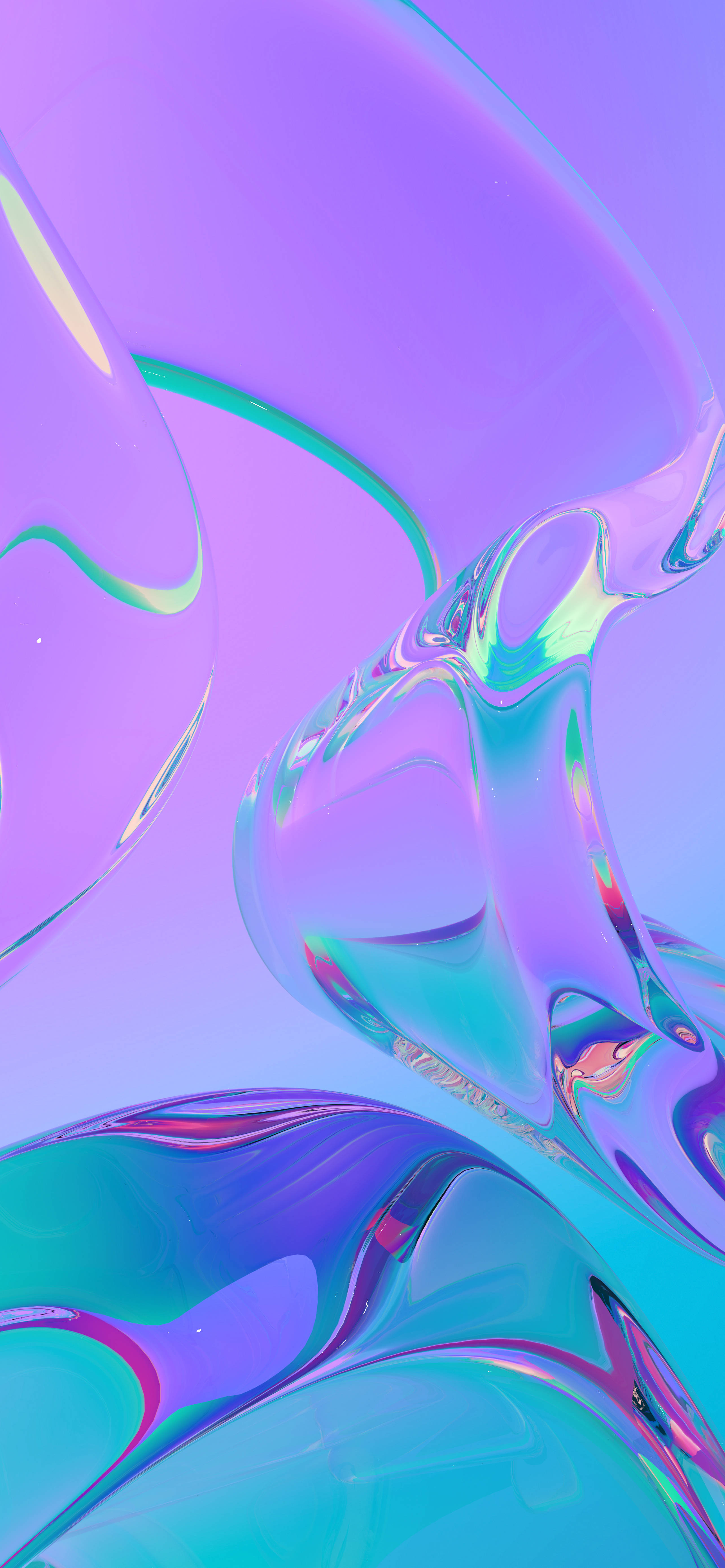 Primer plano de superficie líquida violeta para móvil 3D Fondos de pantalla