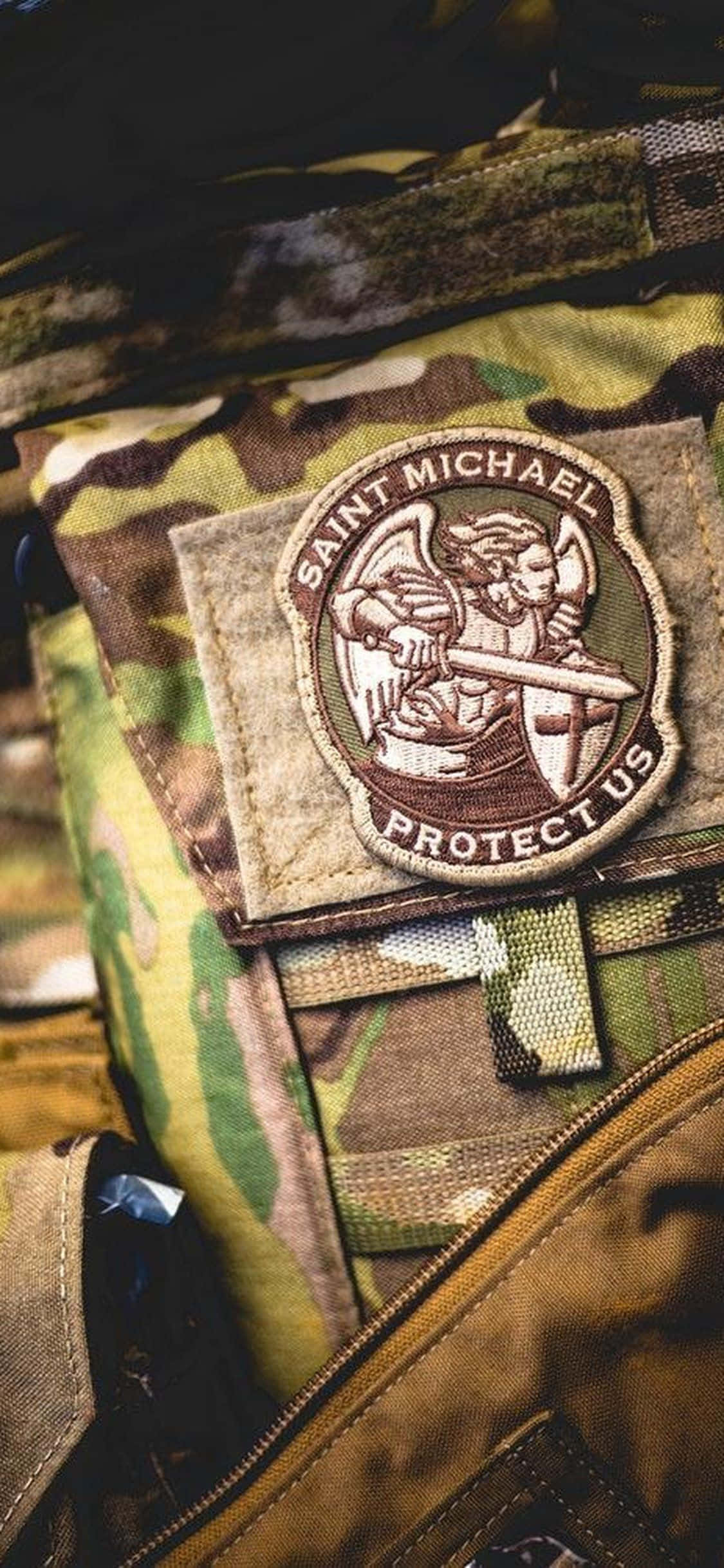 Primer plano de parche de uniforme militar Fondos de pantalla