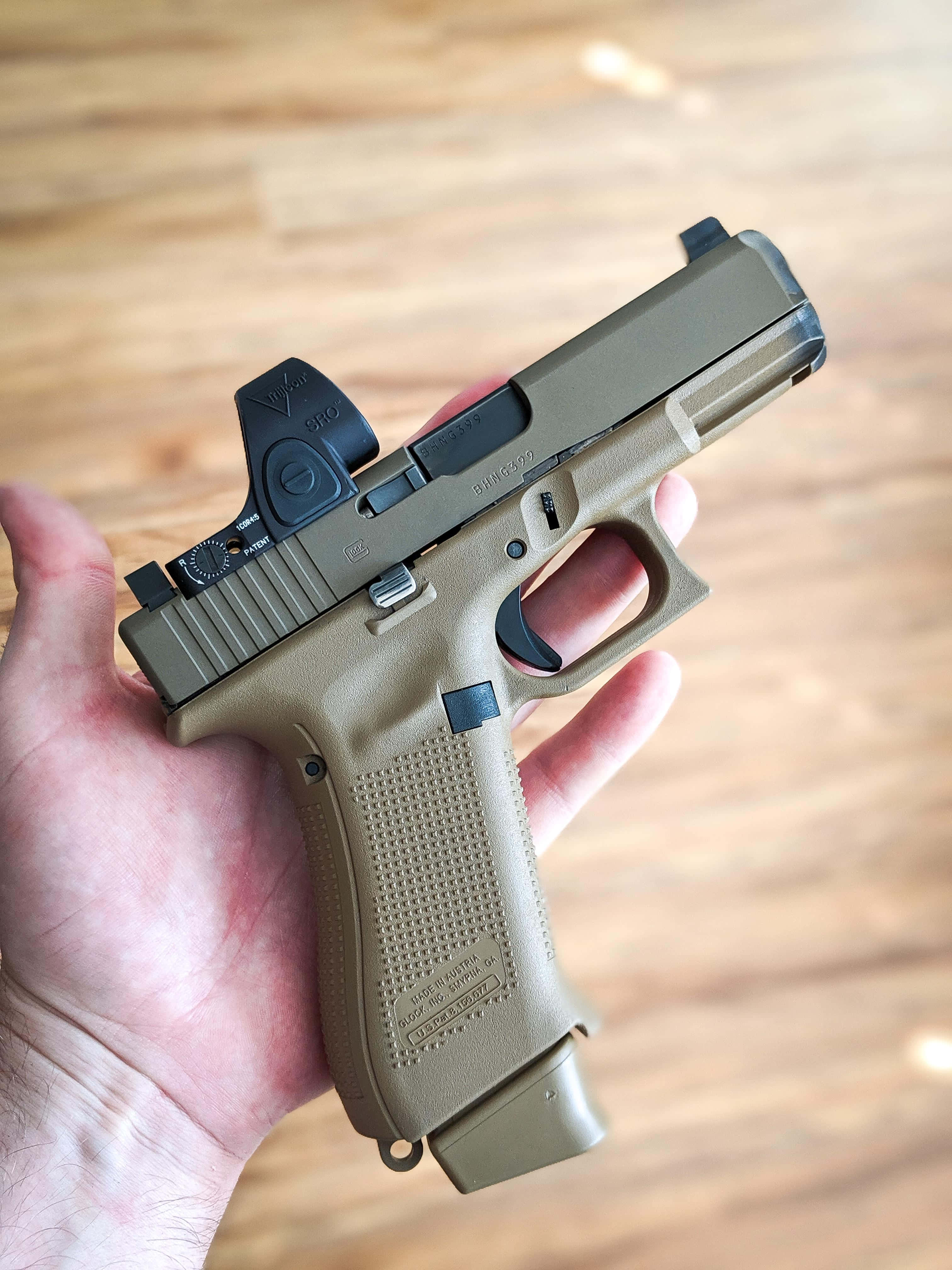 Primer Plano de una Glock 19 Fondos de pantalla