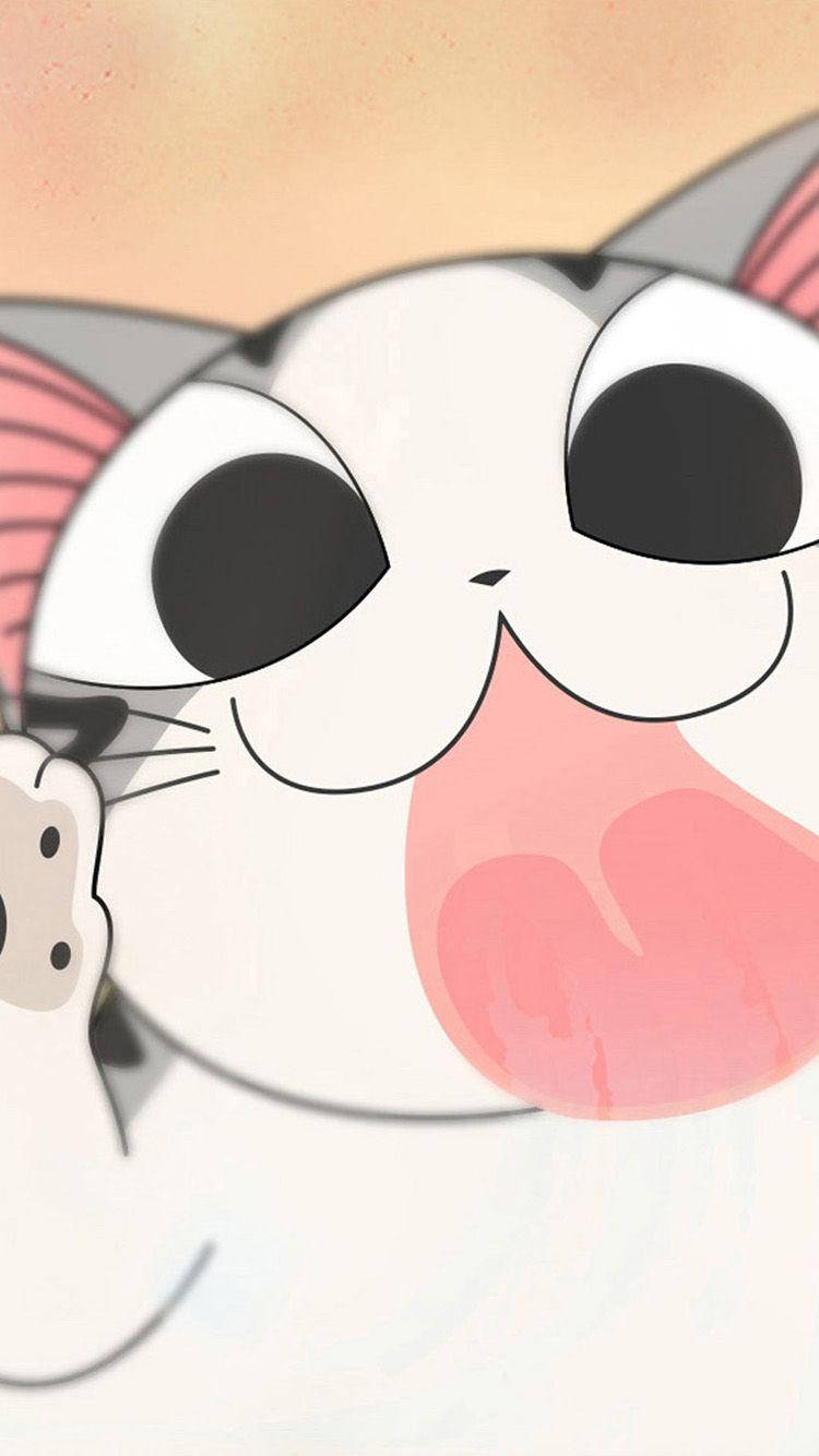 Primer plano de gato caricatura Fondos de pantalla