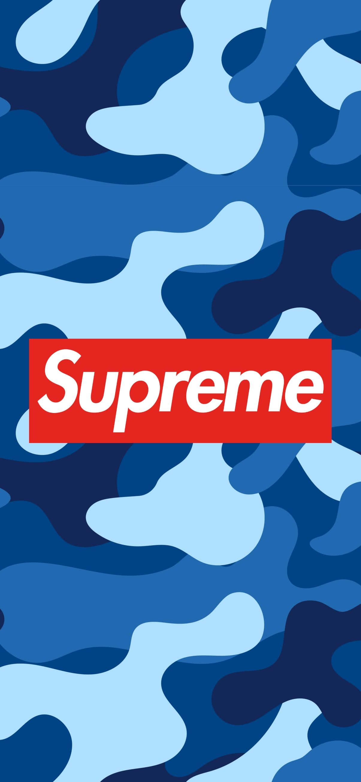 Primer plano de un estampado BAPE Camo azul elegante. Fondos de pantalla