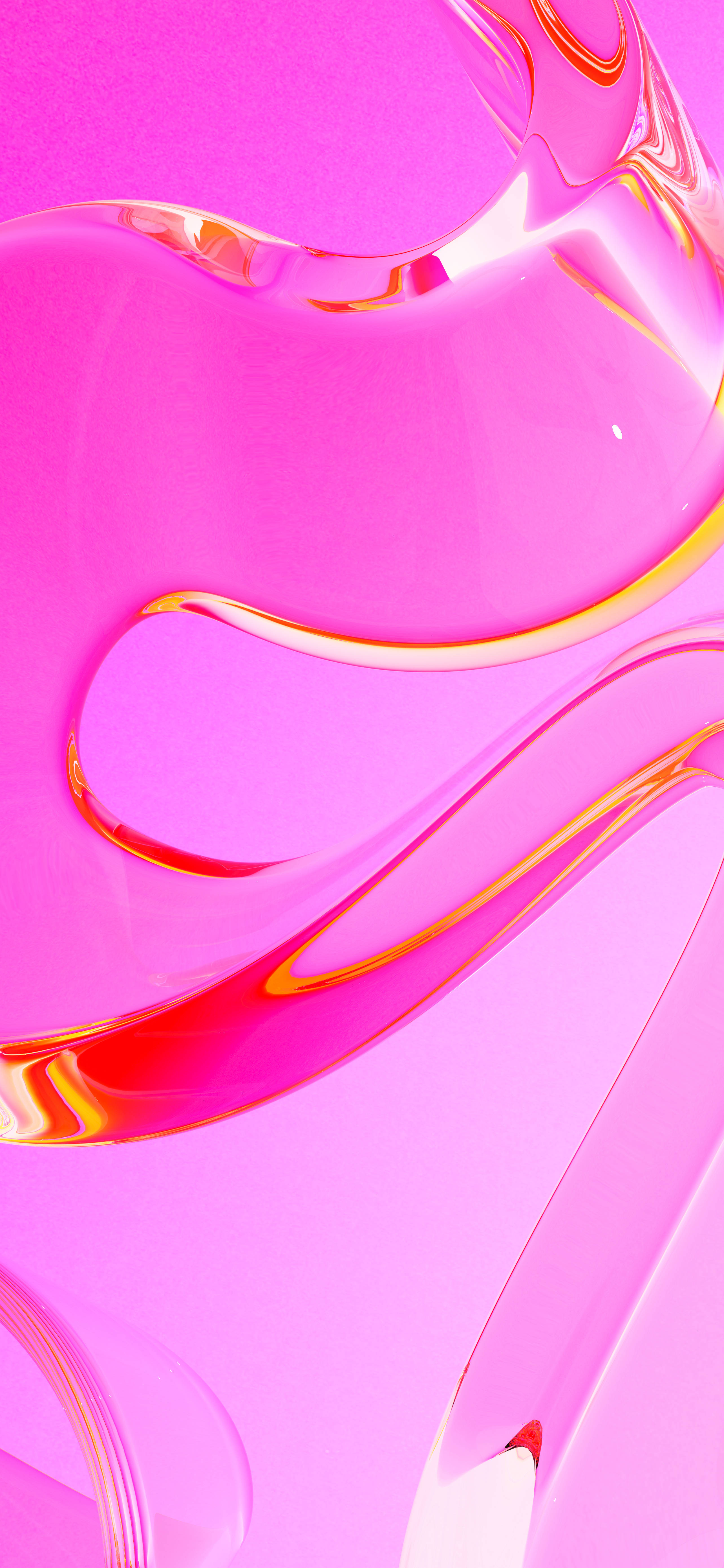 Primer Plano Superficie Líquida Rosa Móvil 3D Fondos de pantalla
