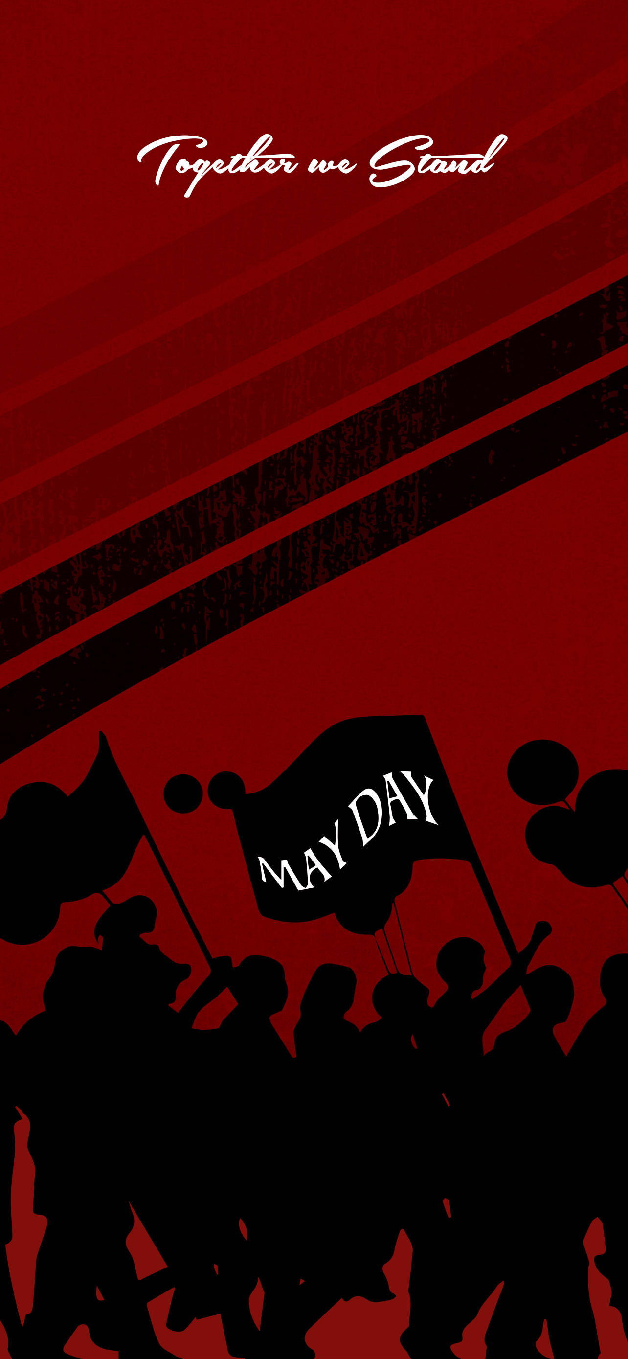 Primero de Mayo Negro y Rojo Fondos de pantalla