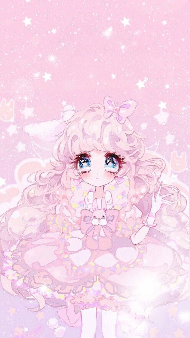 Princesa Rosa Kawaii y Tierna Fondos de pantalla