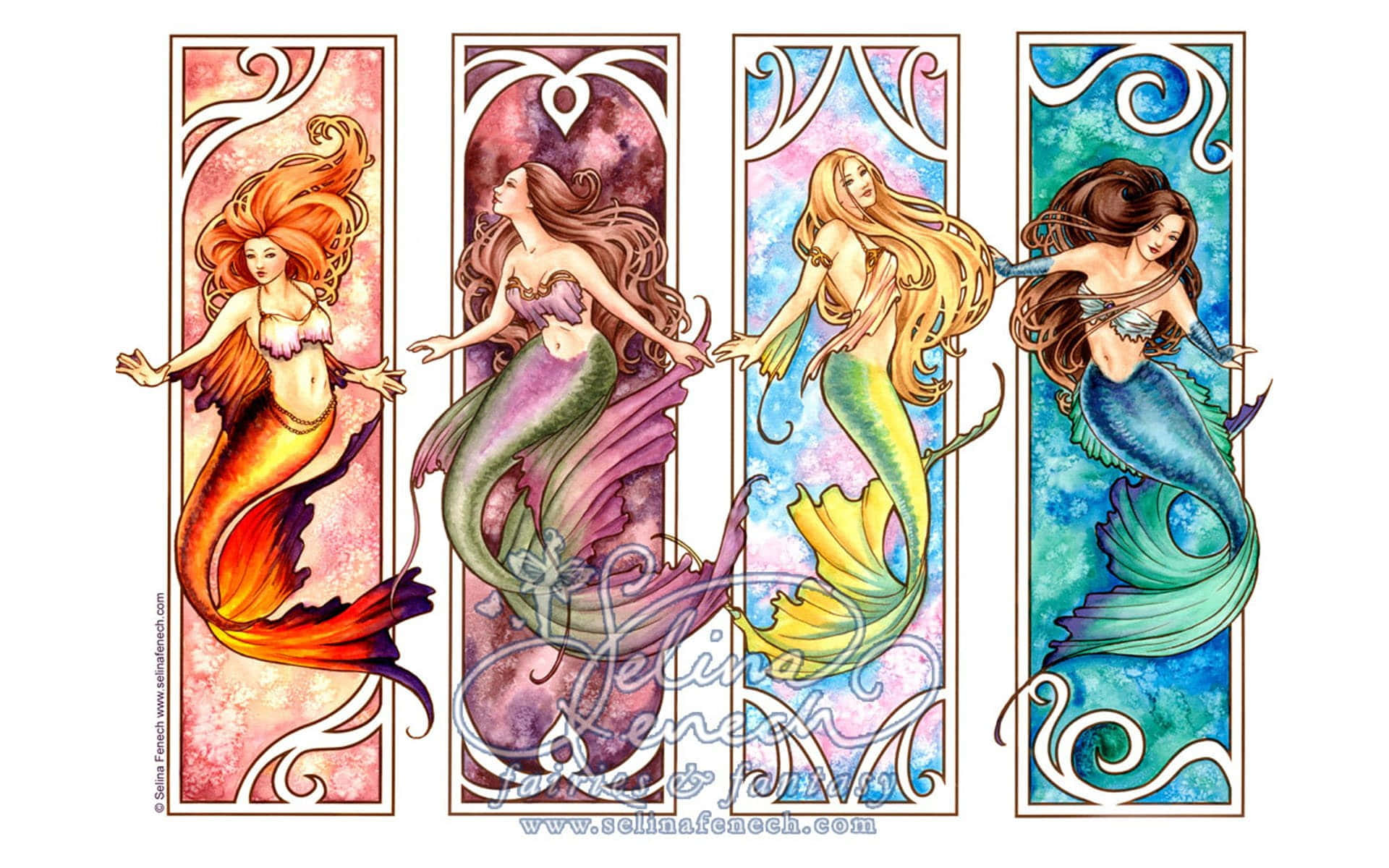 Princesas Sirenas Color Mar Fondos de pantalla