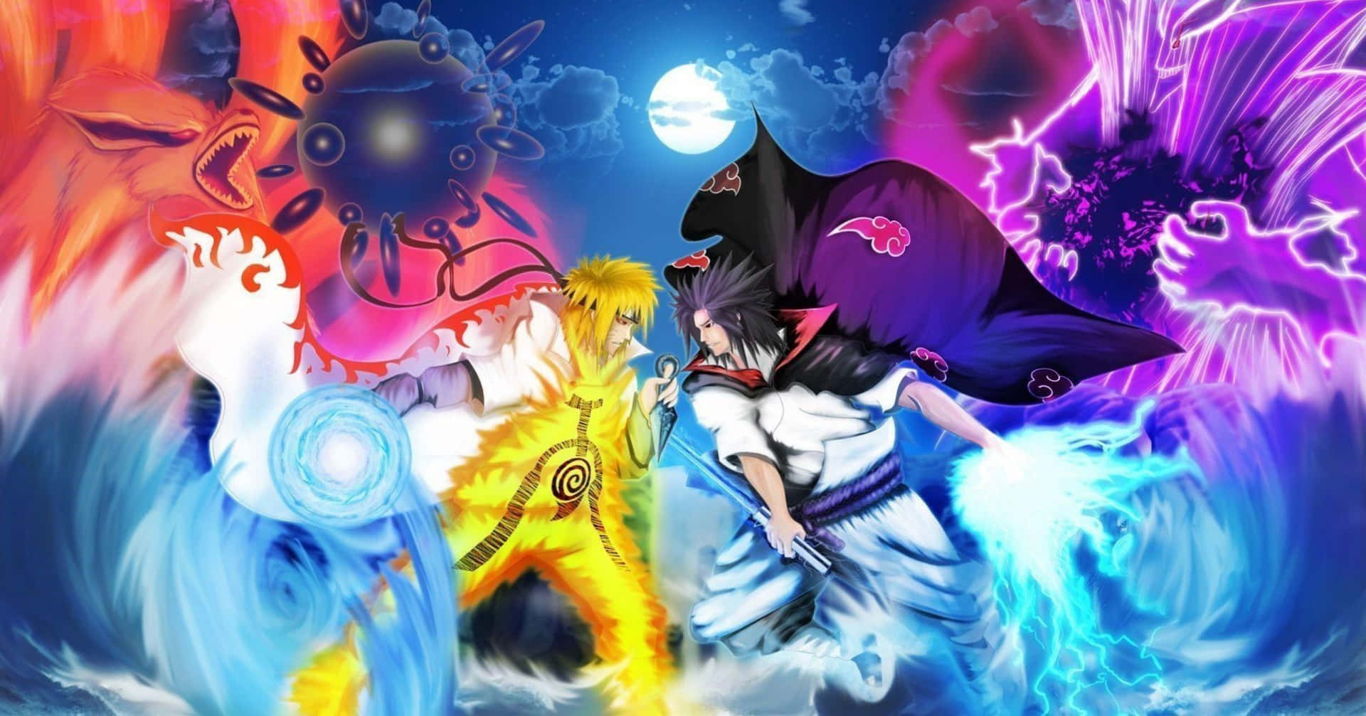 PS4 Naruto Naruto y Sasuke al máximo poder Fondos de pantalla