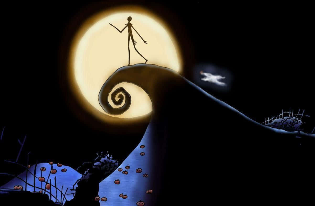 Pueblo de Halloween en la Noche de Brujas Fondos de pantalla