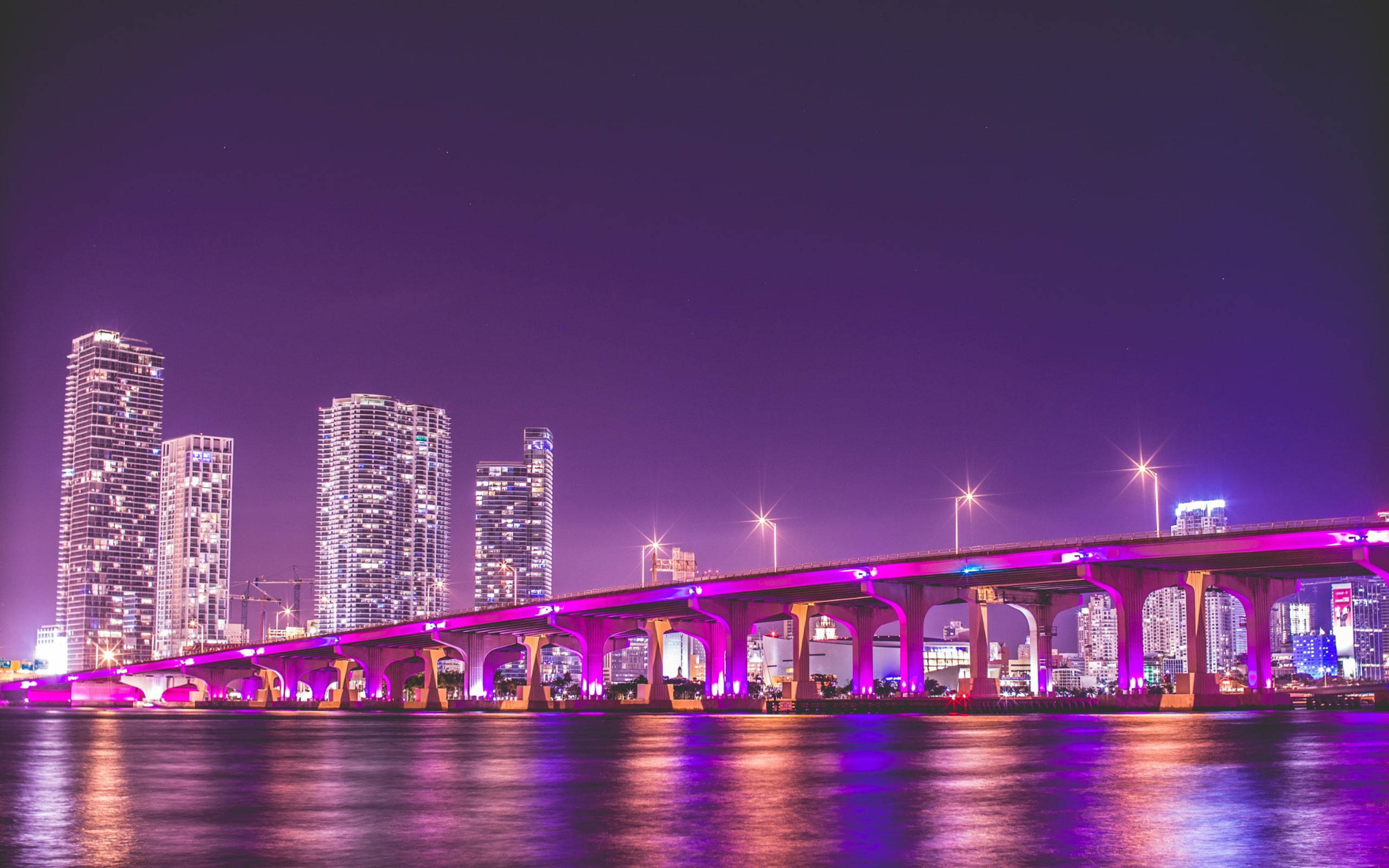 Puente Púrpura Estético Tumblr Laptop Fondos de pantalla