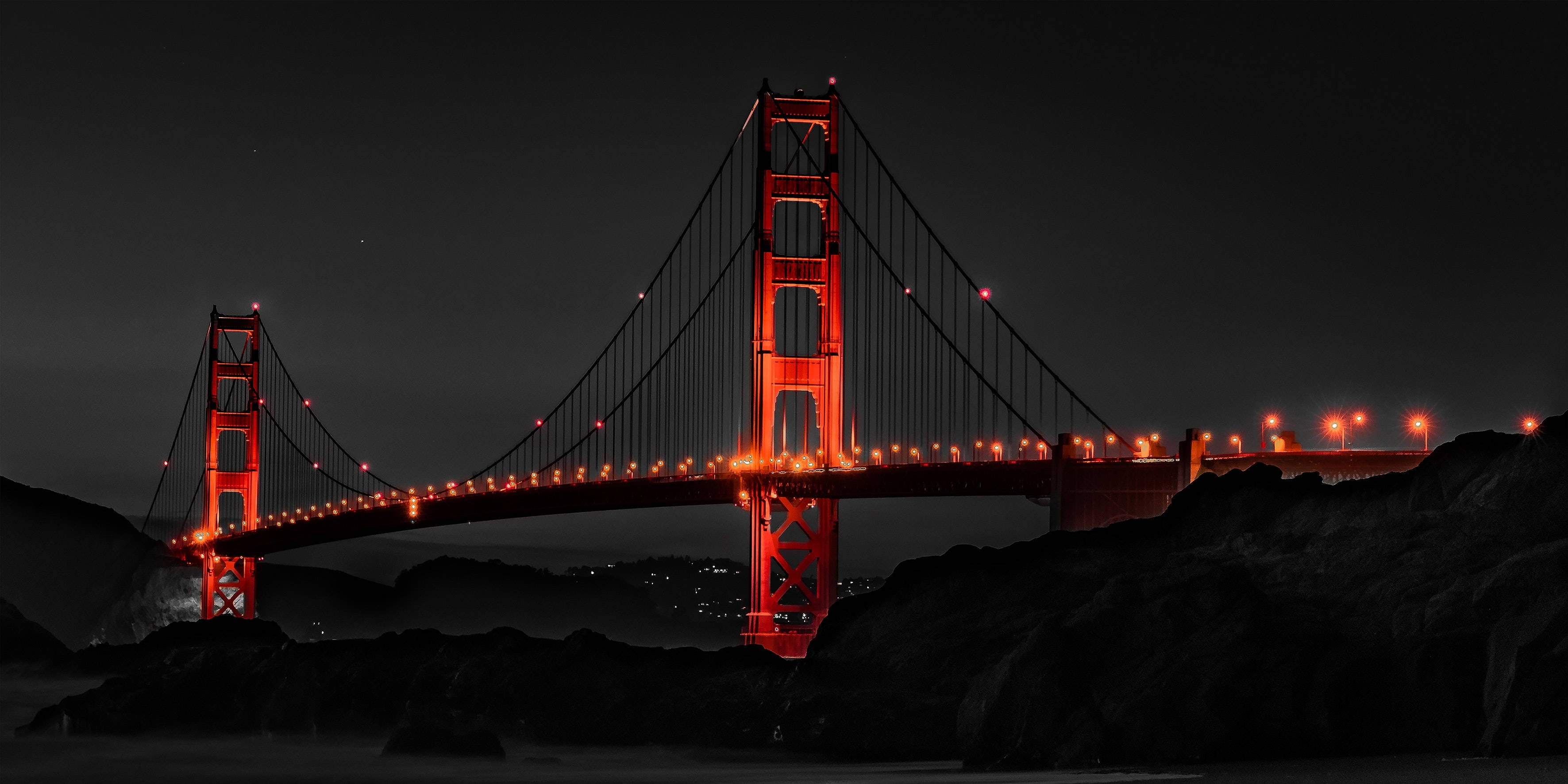 Puente rojo oscuro Fondos de pantalla
