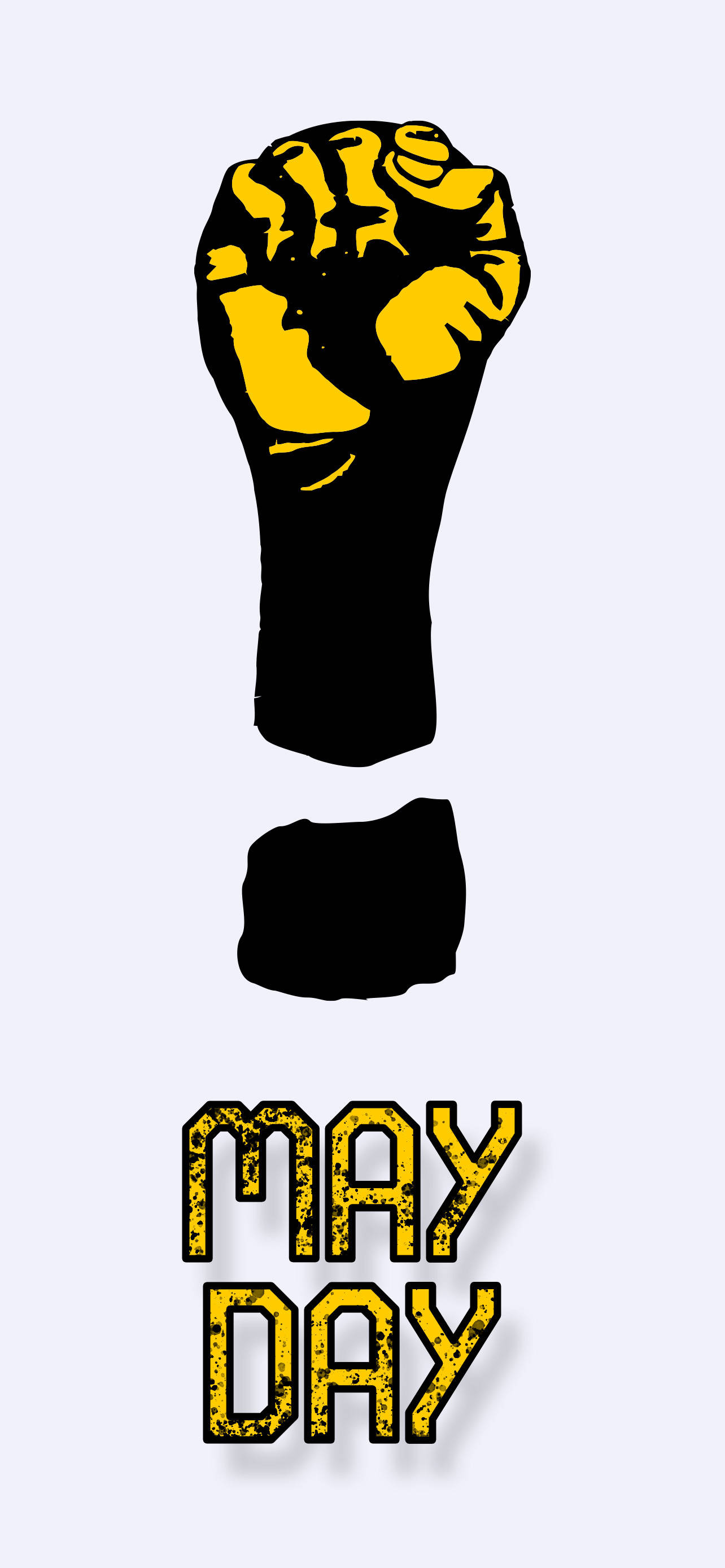 Día del Trabajo Puño Amarillo Fondos de pantalla