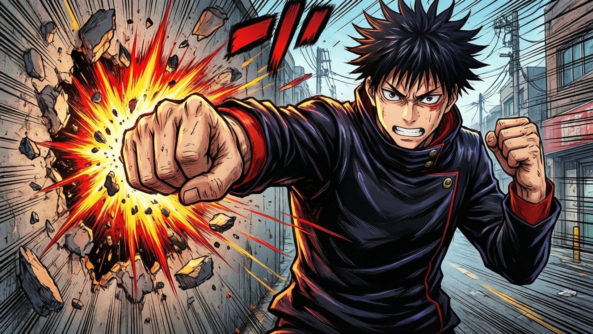 Puño Destructivo de Yuji Fondos de pantalla
