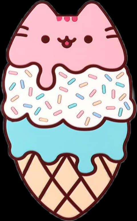 Pusheen Cono de Helado Fondos de pantalla