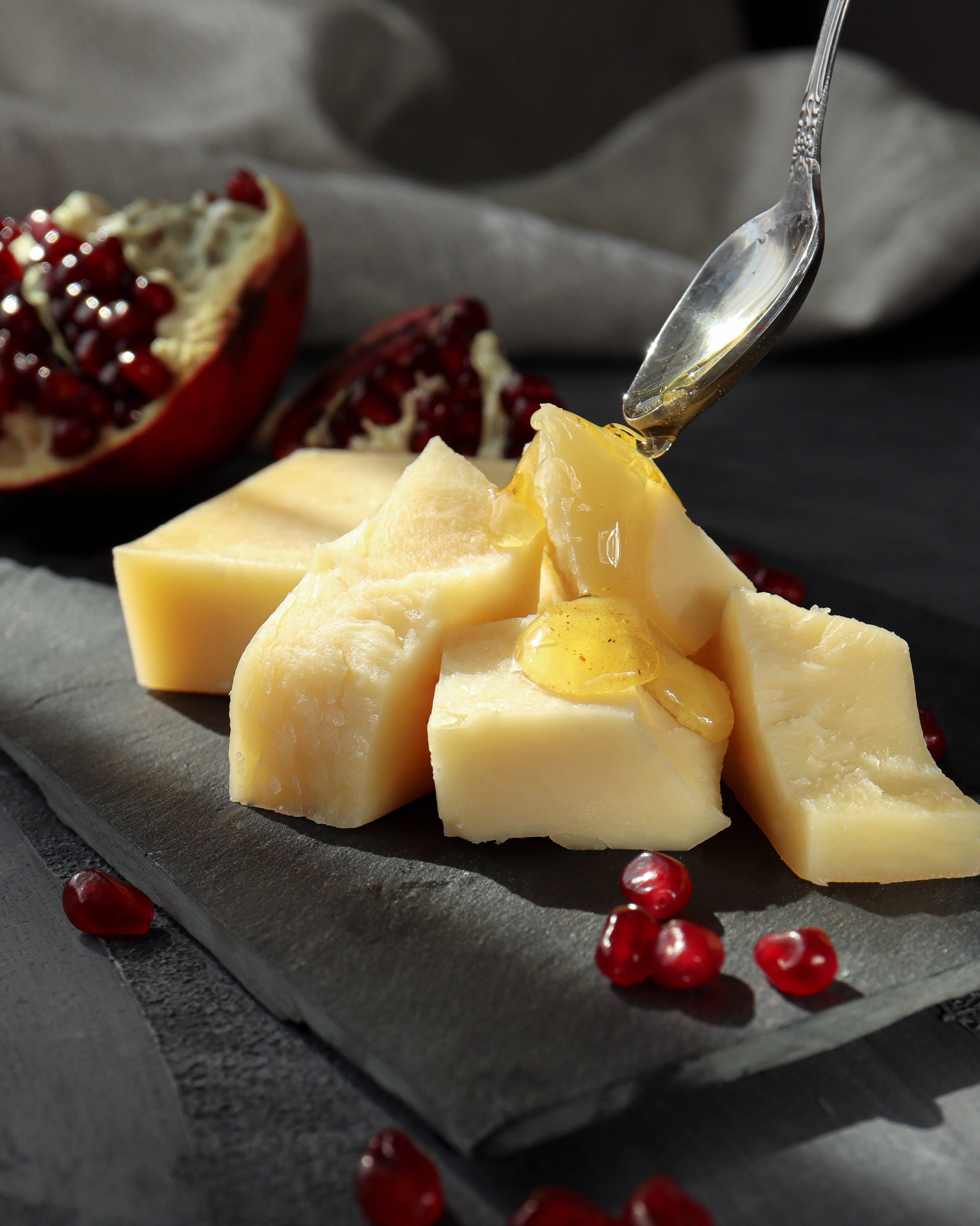 Queso con Jarabe y Granada Fondos de pantalla