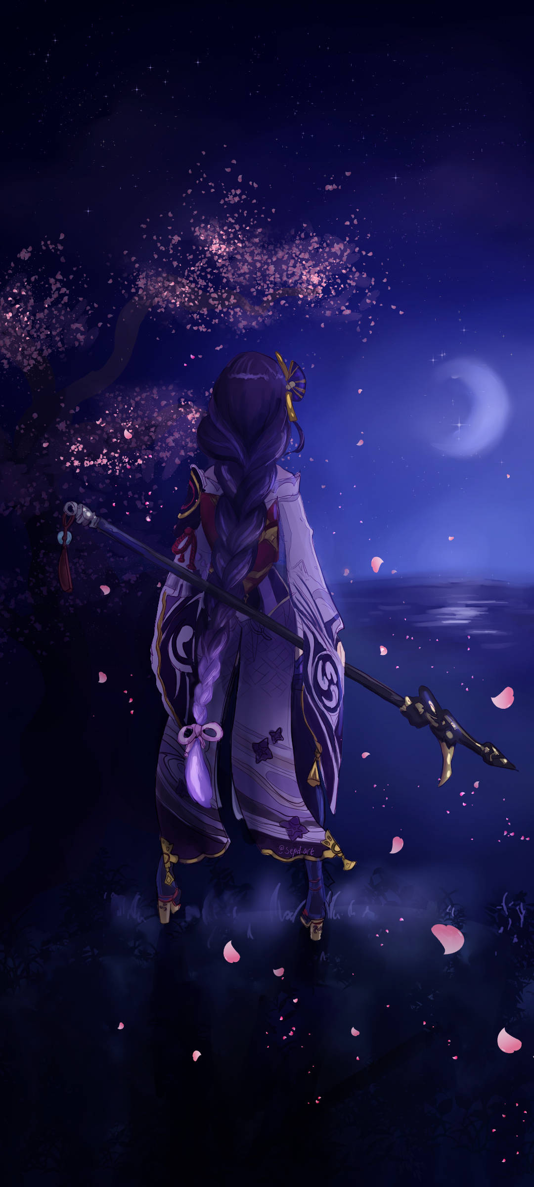 Raiden Shogun Noche Estrellada Fondos de pantalla