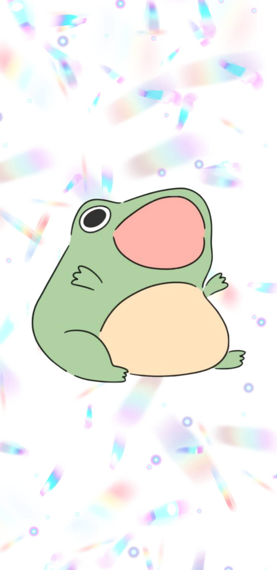 Rana Gritona Kawaii iPad — Kawaii Fondos de pantalla