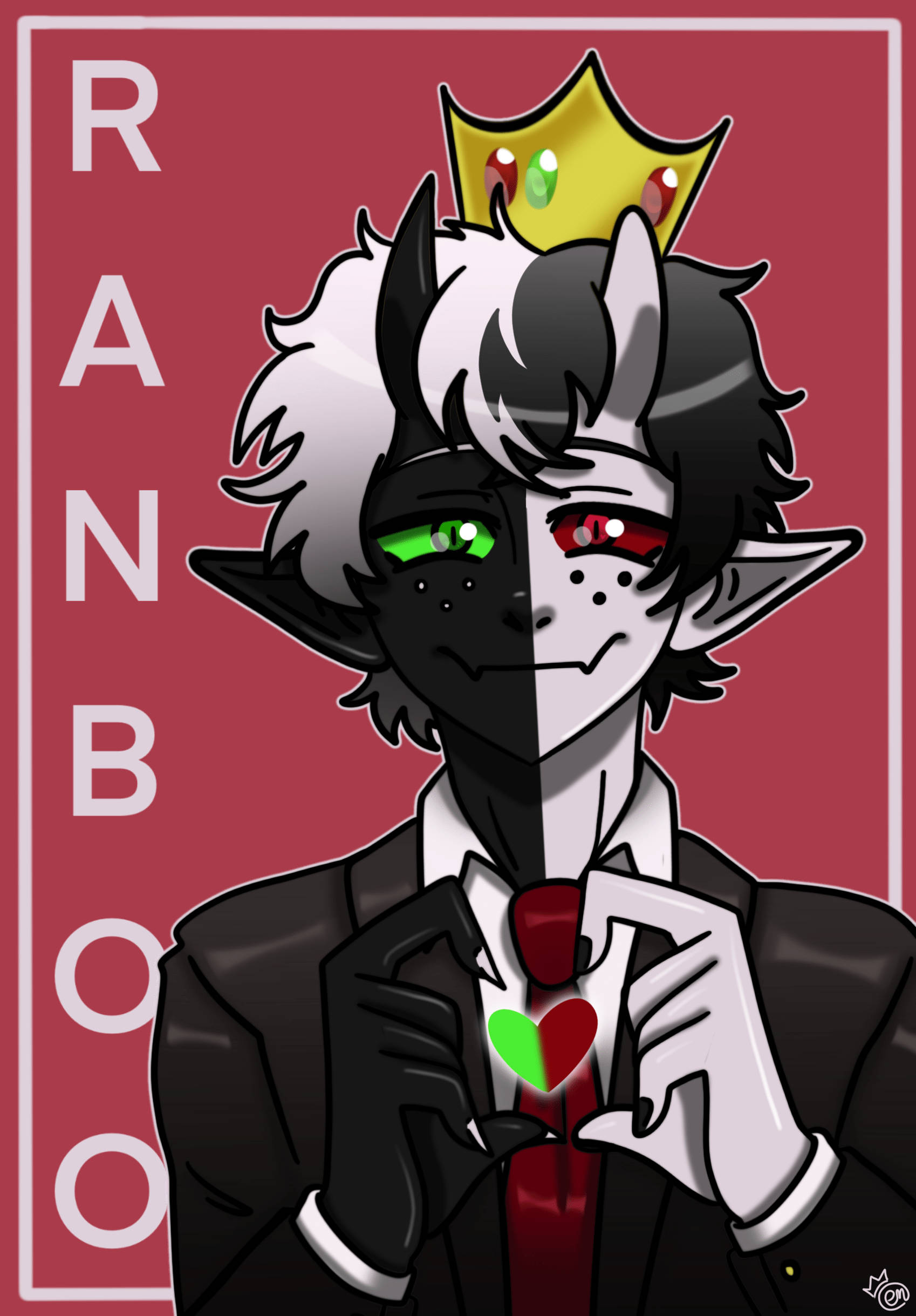 Ranboo Corazón con la Mano Fondos de pantalla