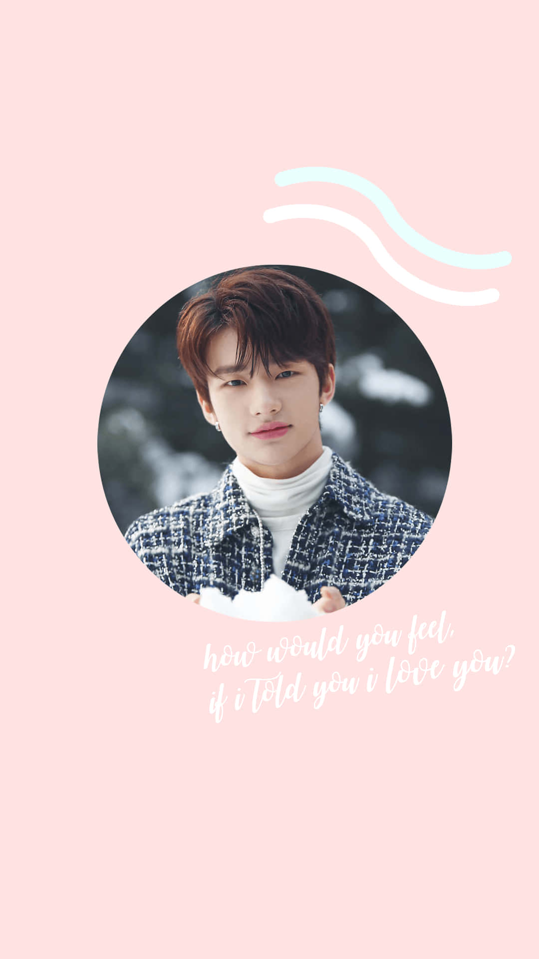 Rapero surcoreano Hyunjin estética rosa pastel Fondos de pantalla