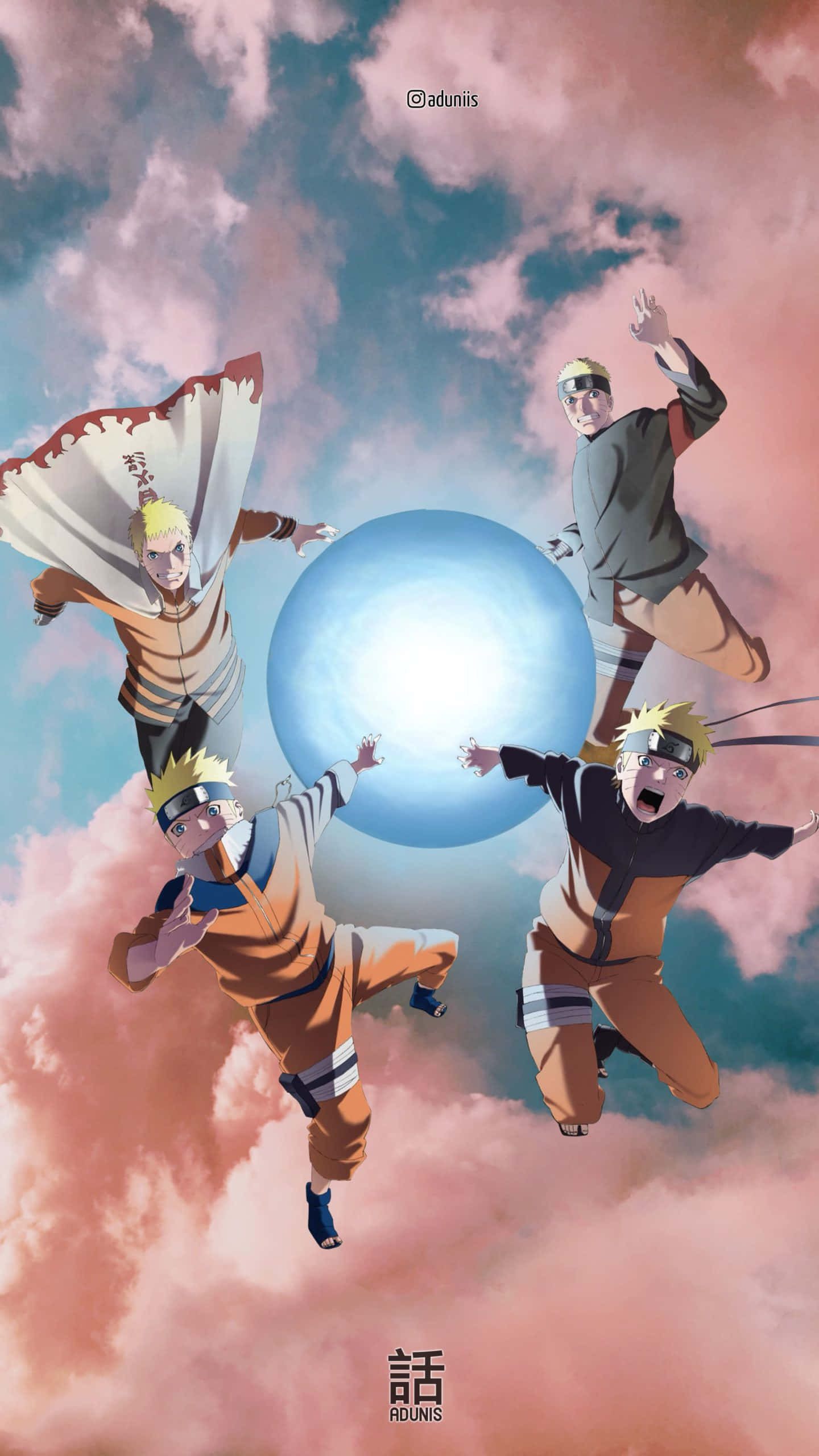 Rasengan Naruto Estético para Teléfono Fondos de pantalla