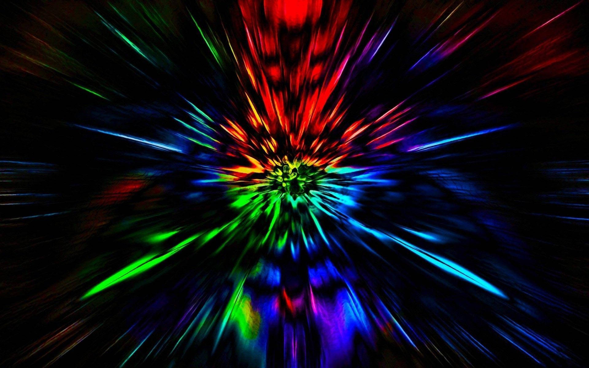 Rayos de estética oscura y psicodélica Fondos de pantalla