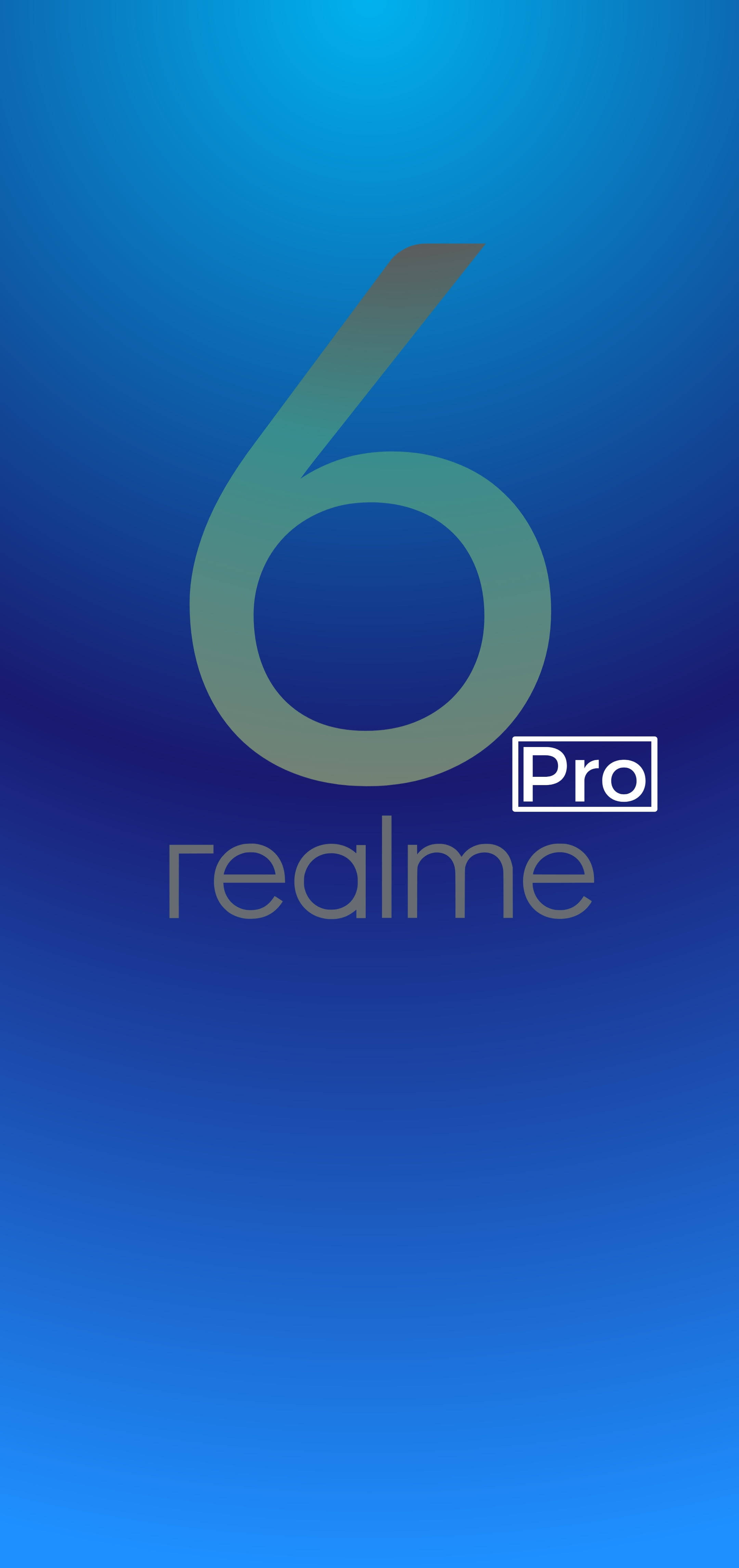 Realme 6 Pro Punch Hole Azul Fondos de pantalla