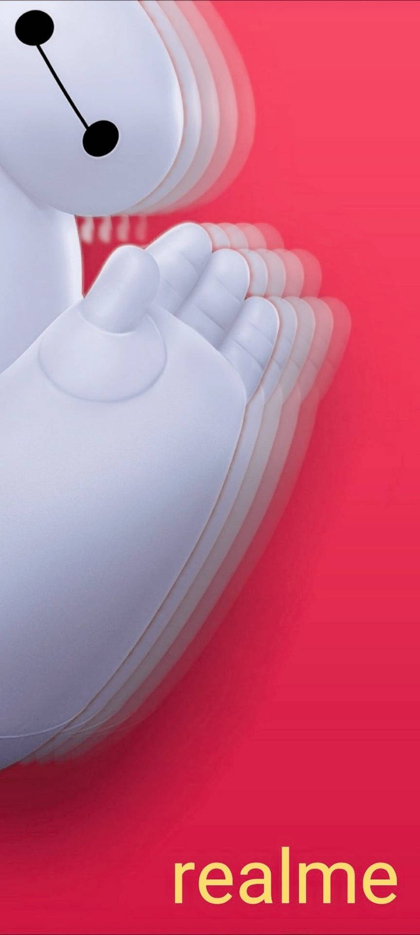 Realme 6 Punch Hole Baymax Saludando Fondos de pantalla